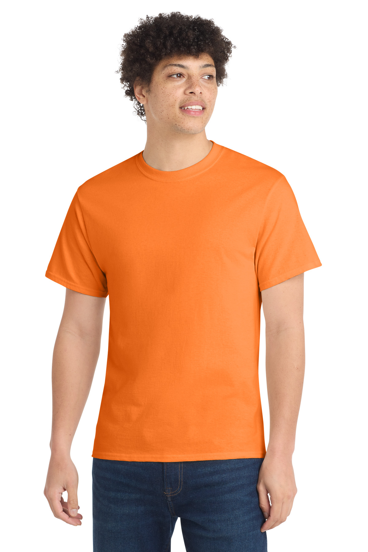 Port & Co ™ Tall Core Cotton Tee PC54T - Neon Orange