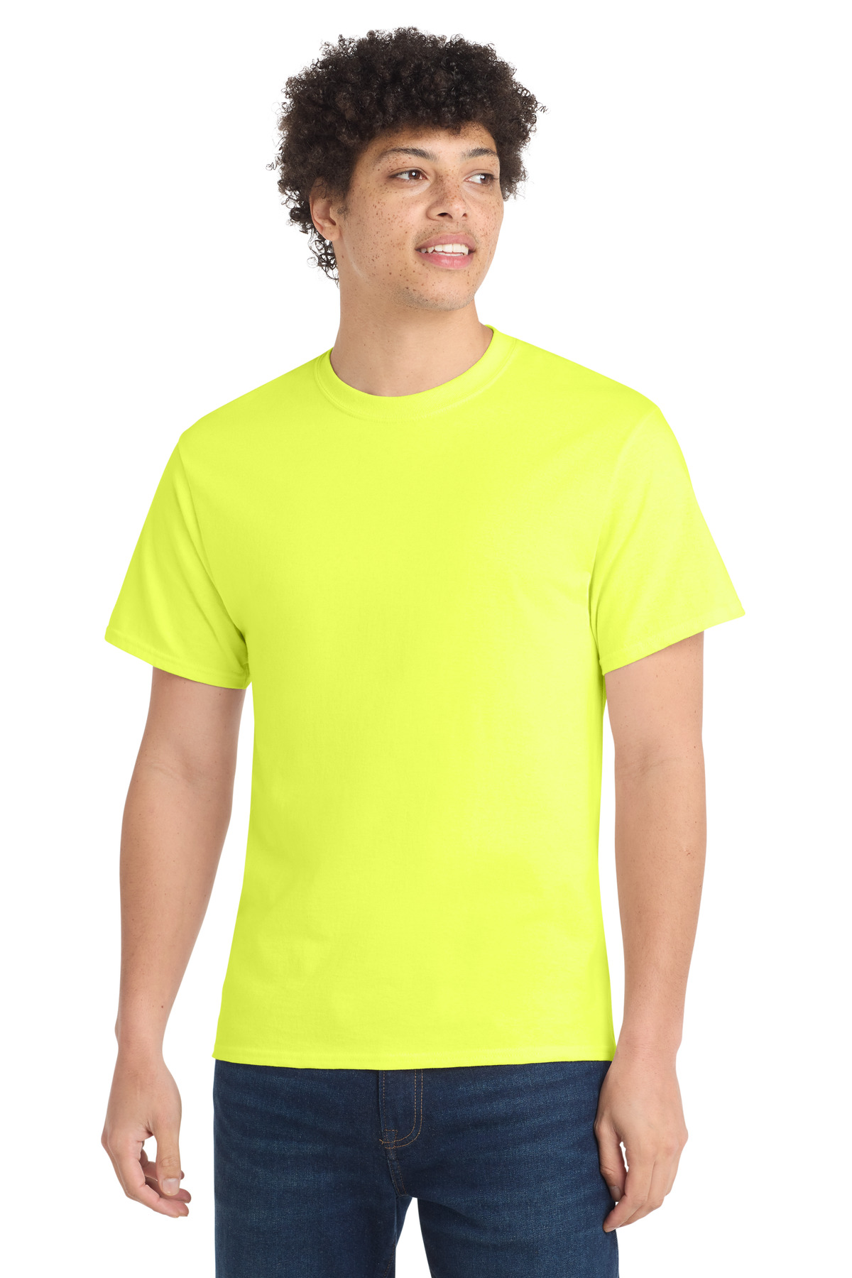 Port & Co ™ Tall Core Cotton Tee PC54T - Neon Yellow