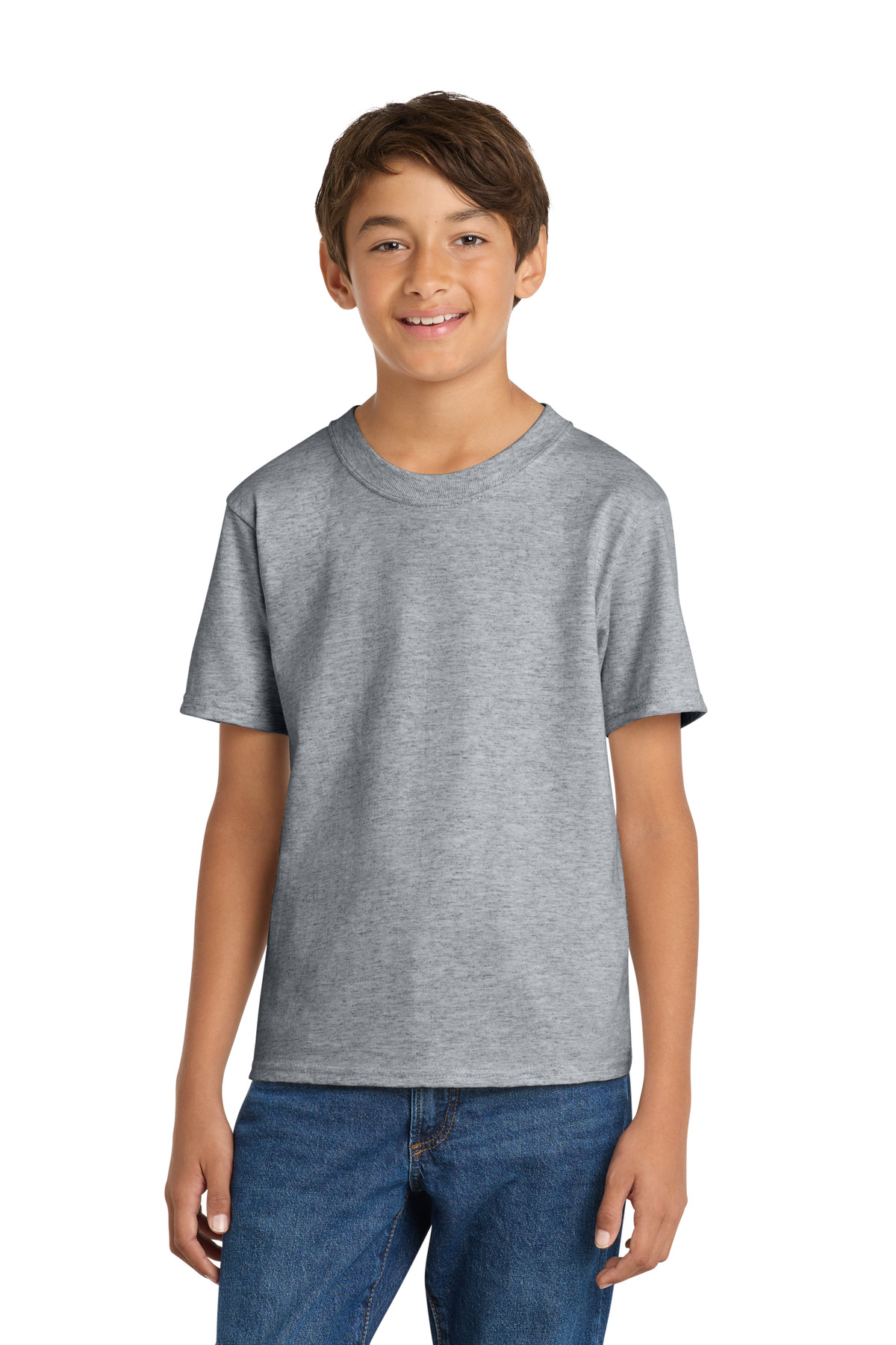 Port & Co ™ Youth Core Cotton Tee. PC54Y - Athletic Heather