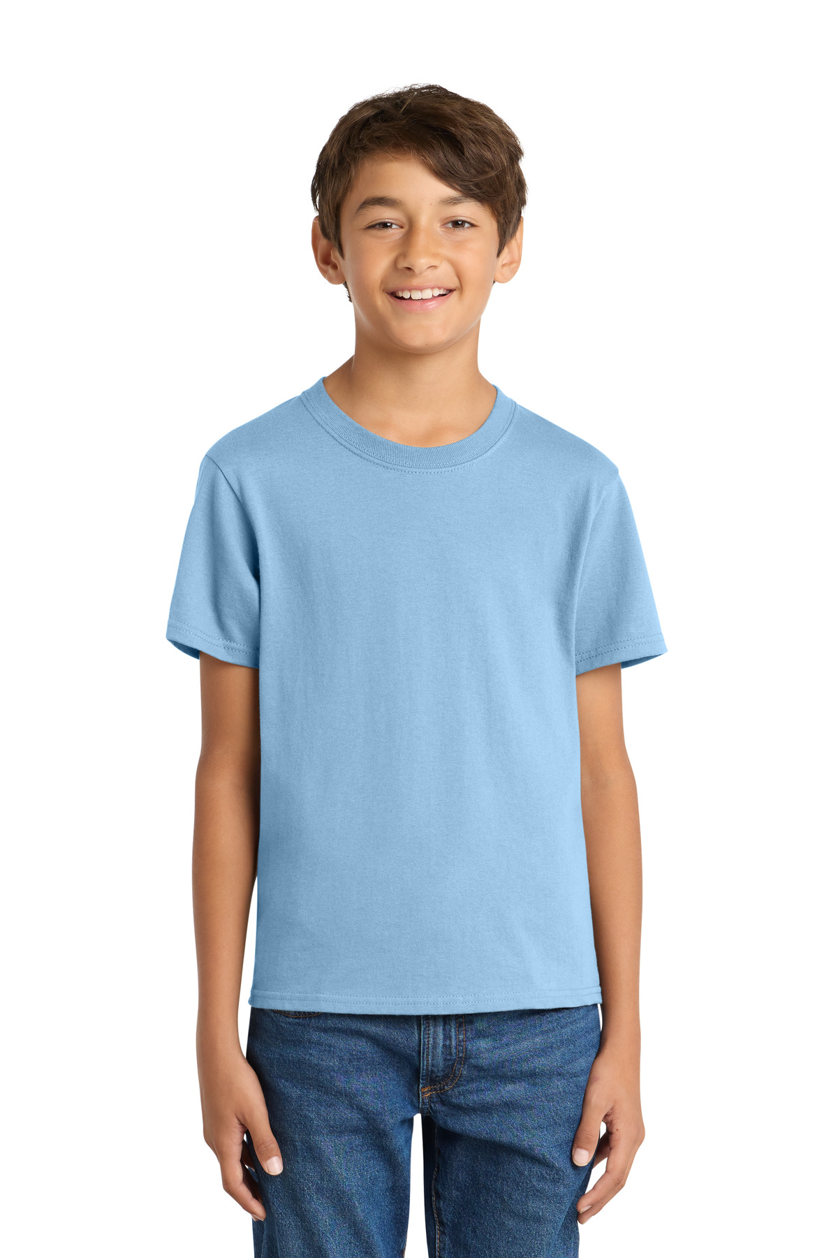 Port & Co ™ Youth Core Cotton Tee. PC54Y - Light Blue
