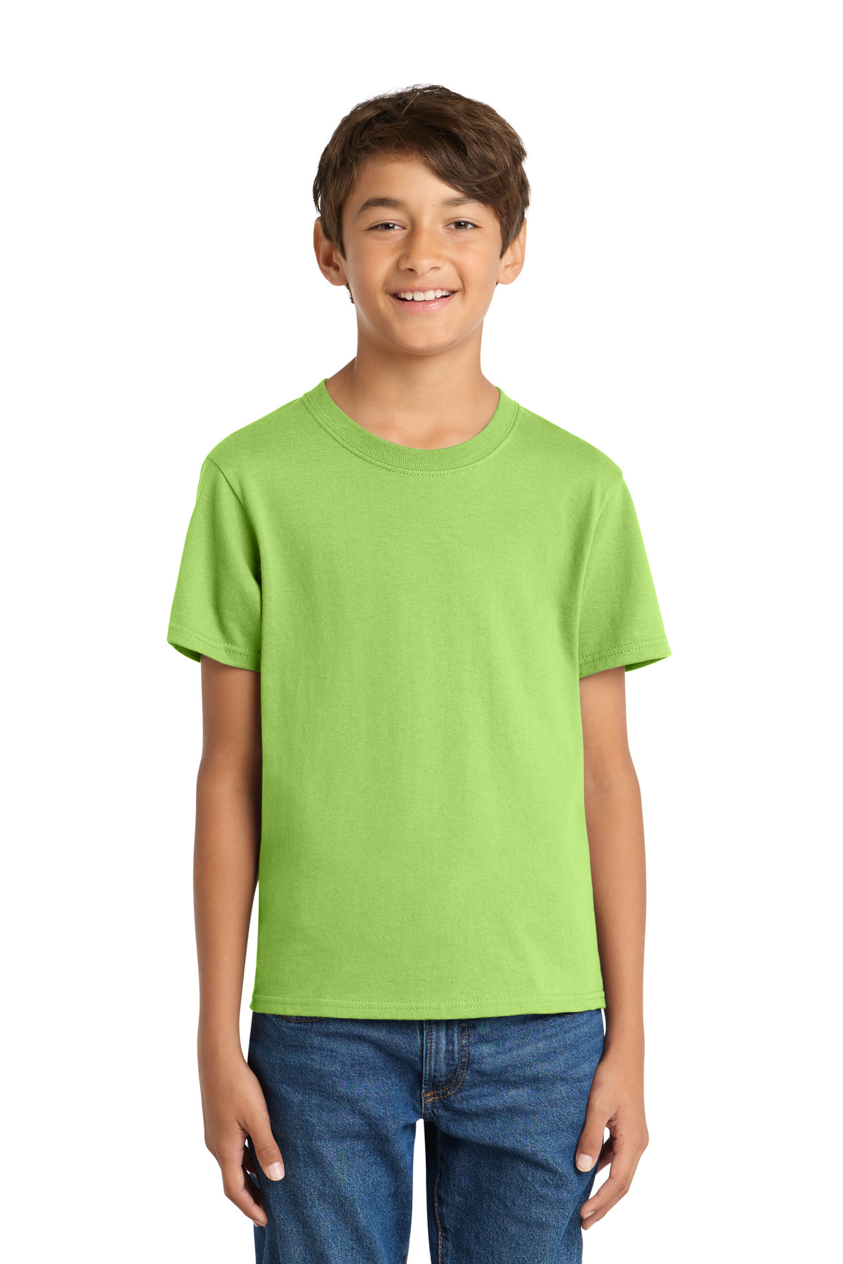 Port & Co ™ Youth Core Cotton Tee. PC54Y - Lime