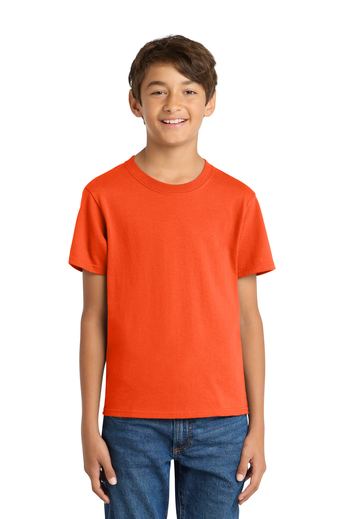 Port & Co ™ Youth Core Cotton Tee. PC54Y - Orange