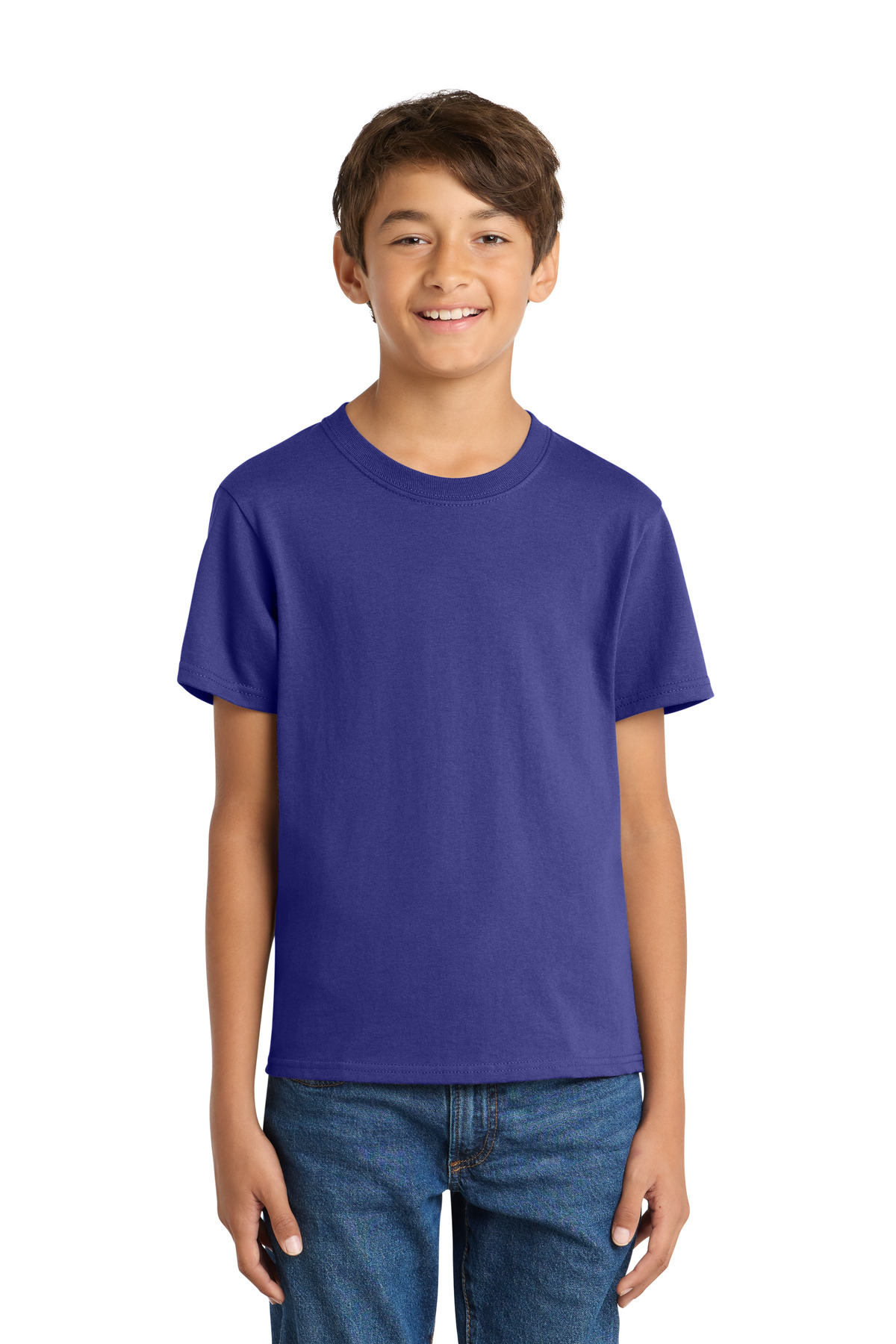 Port & Co ™ Youth Core Cotton Tee. PC54Y - Purple