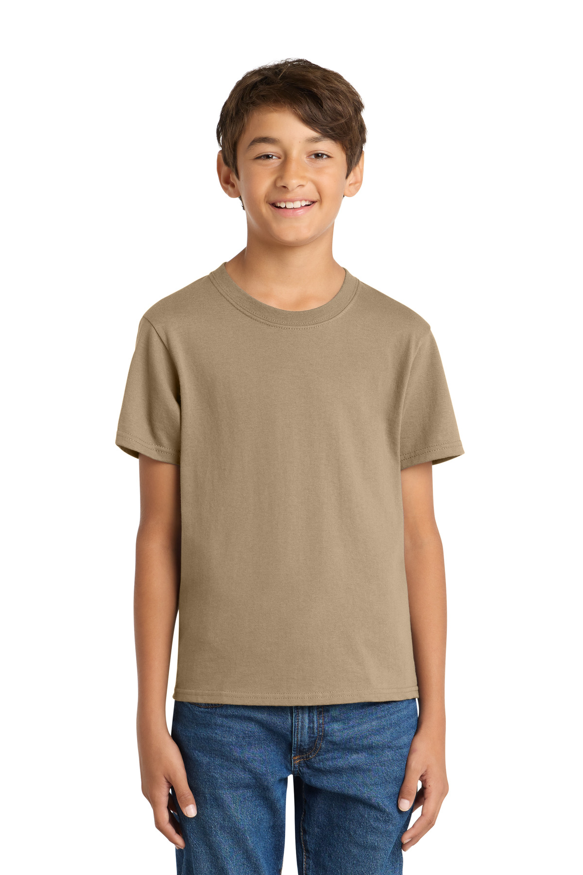 Port & Co ™ Youth Core Cotton Tee. PC54Y - Sand