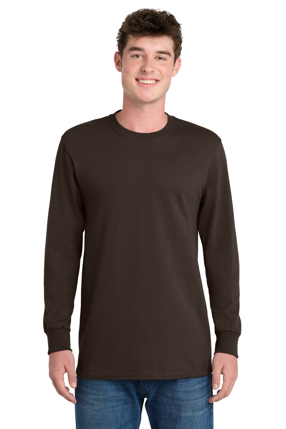 Port & Co PC61LST swatch in Dark Chocolate Brown