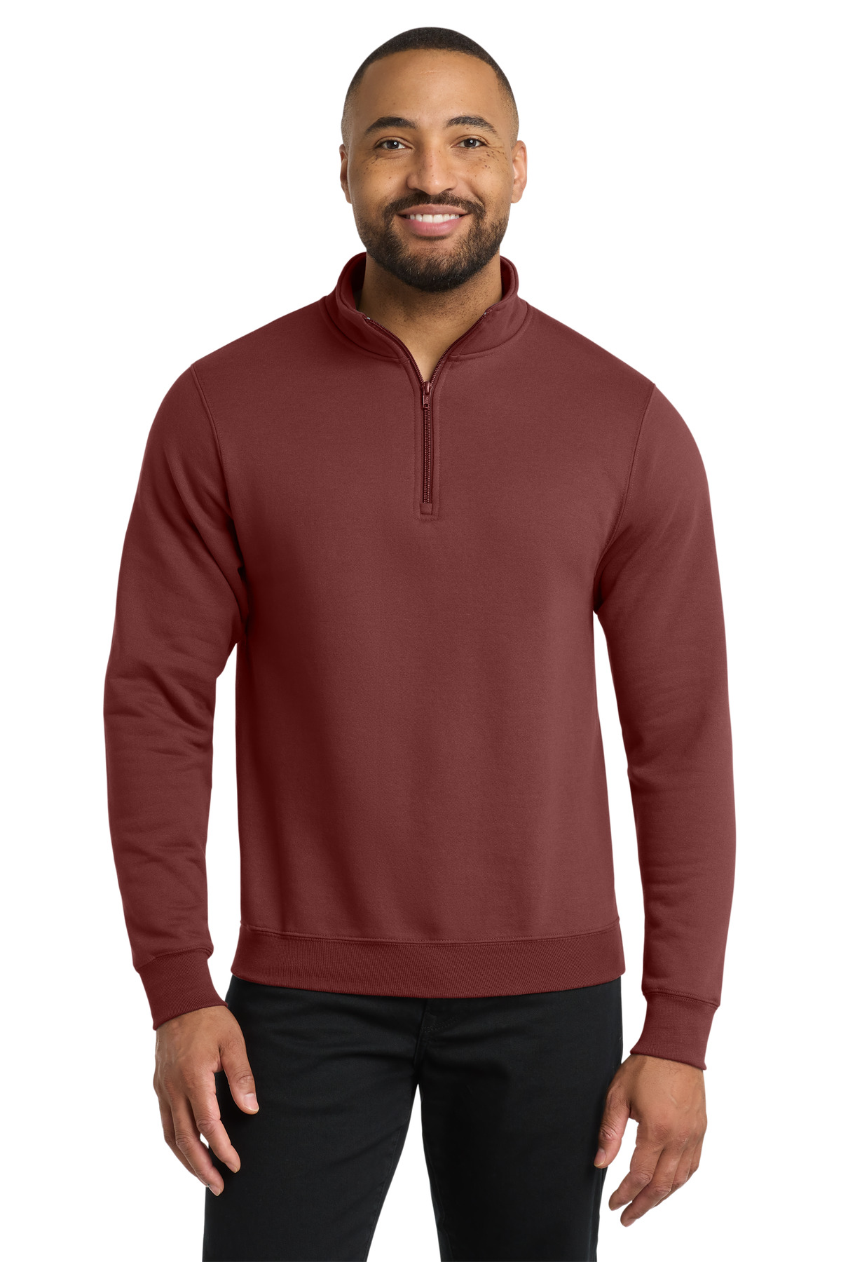 Core Fleece 1/4-Zip Pullover Sweatshirt - Maroon
