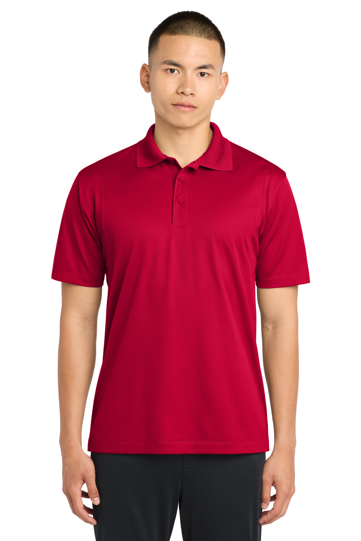Sport-Tek Sport-Tek Tall Micropique Sport-Wick Polo. TST650 in Deep Red