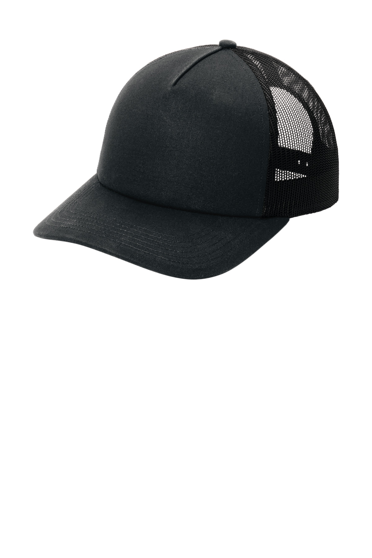 Port Authority Low-Profile Snapback 5-Panel Trucker Cap-Port Authority
