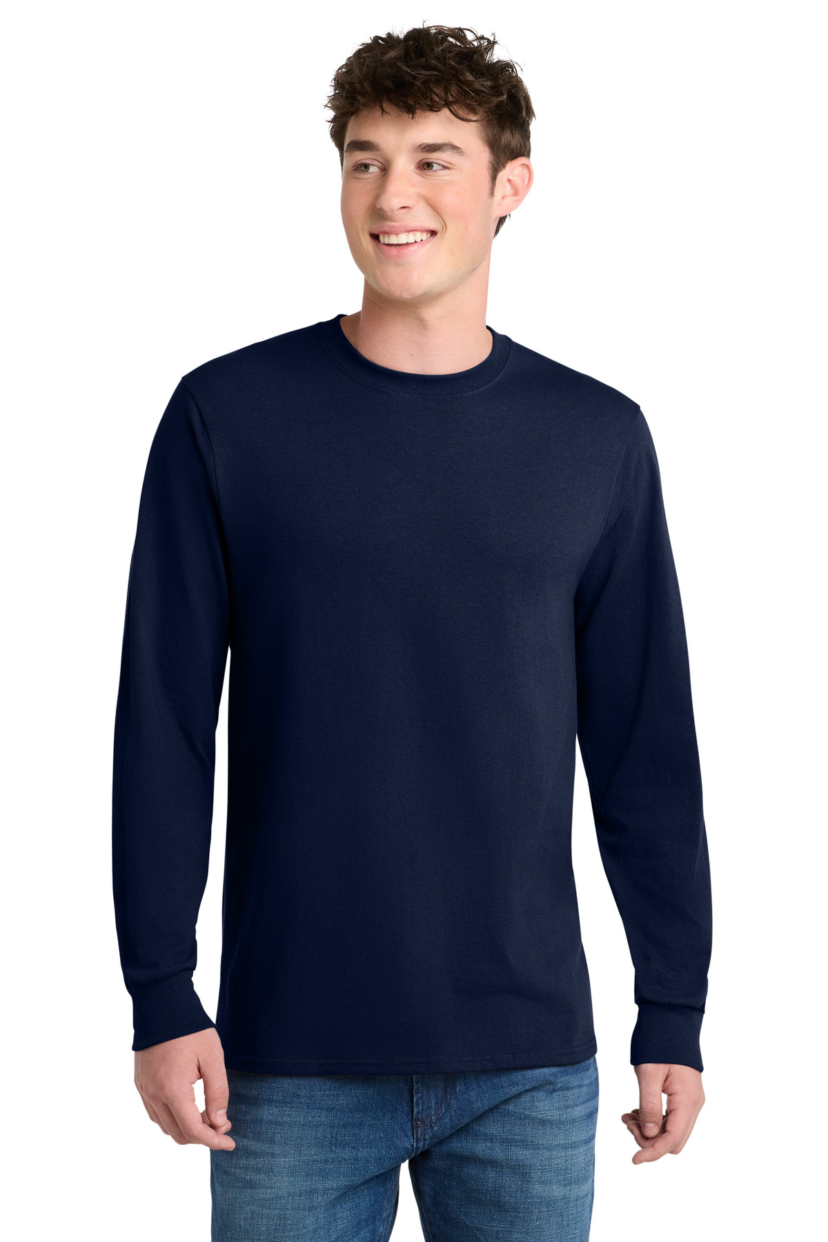 Port & Co PC55LST swatch in Navy