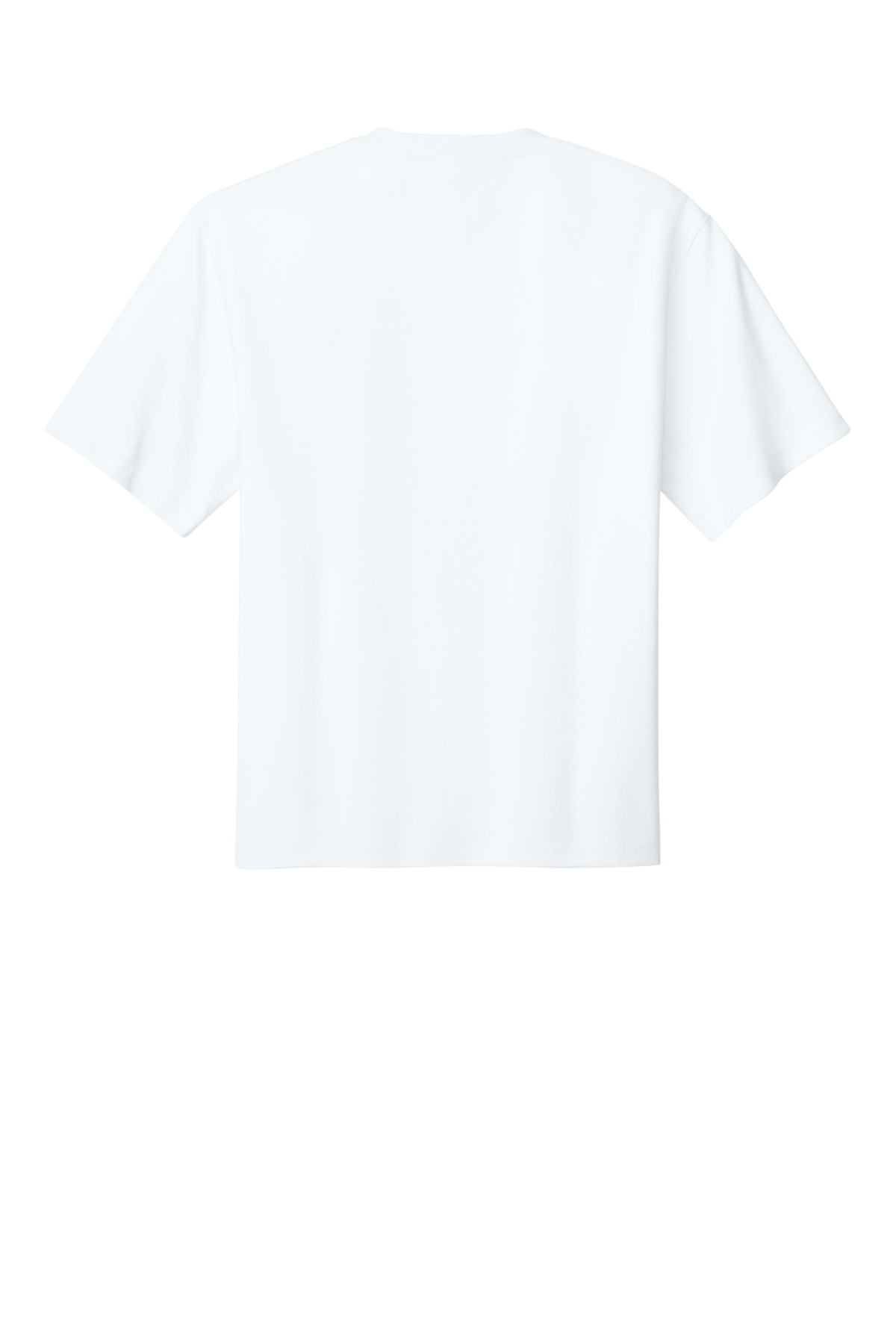 District 7-Oz. Gritty Tee DT7075 in White — Back