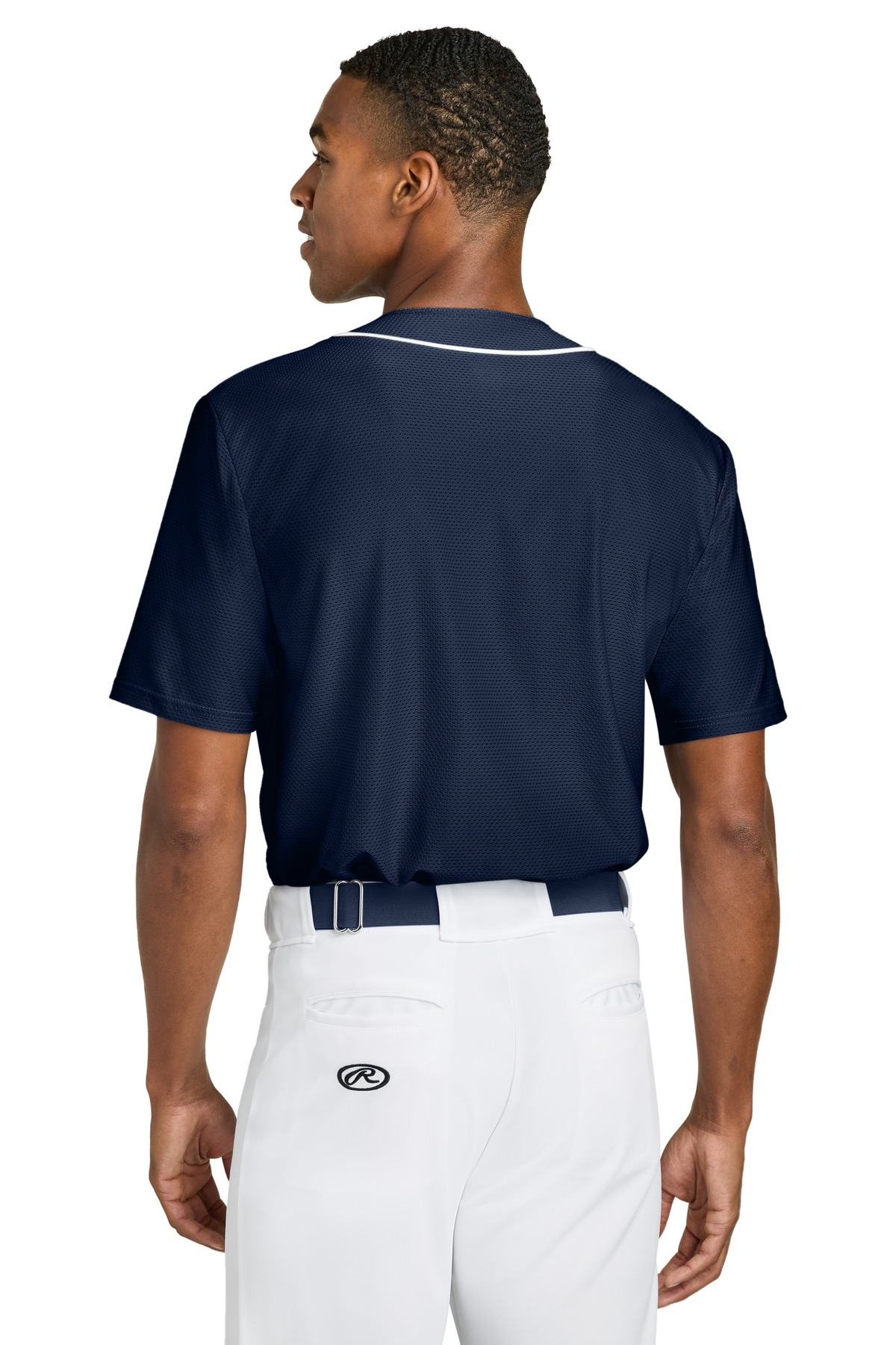 A4 Short Sleeve Full-Button Baseball Top A4N4184