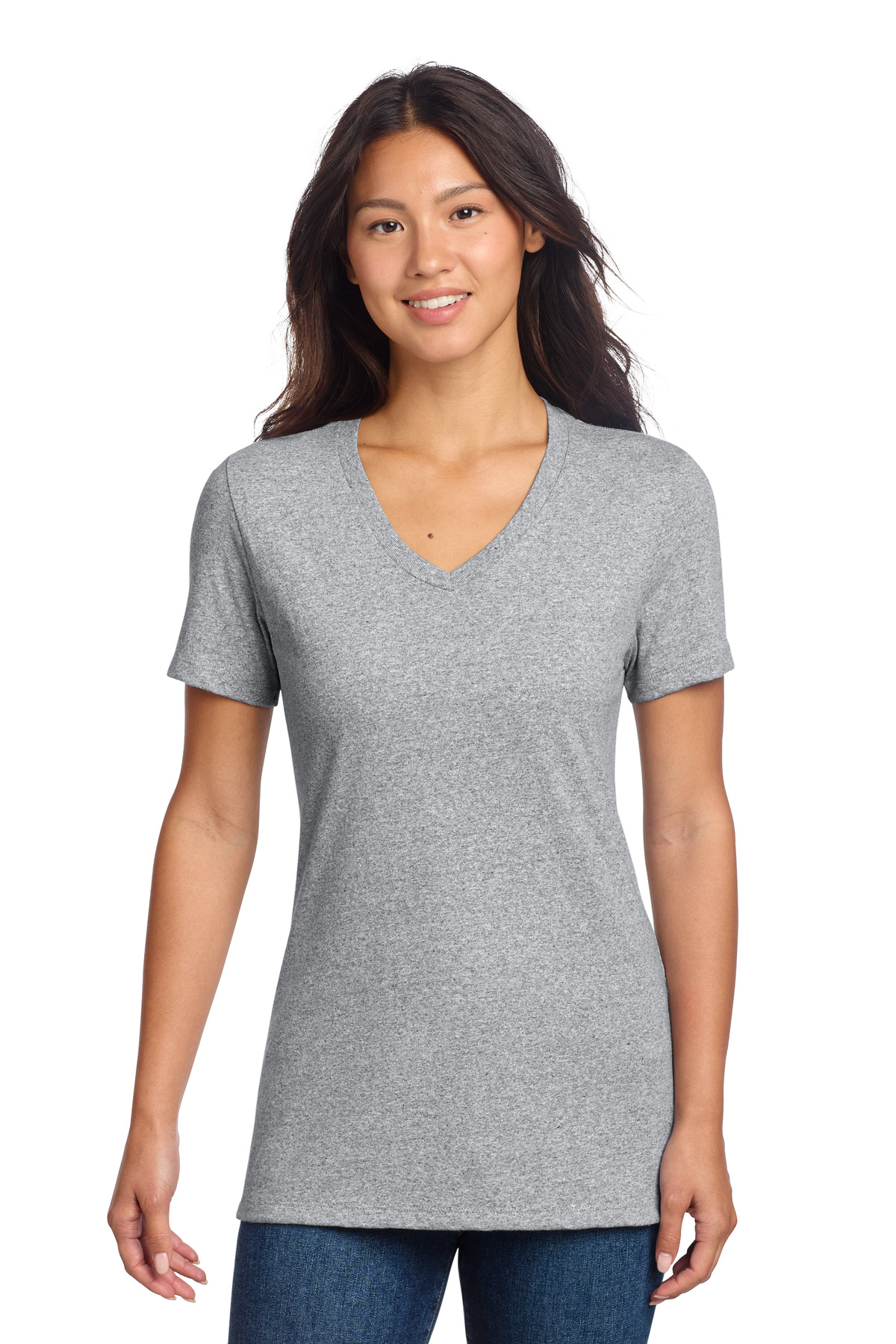 Allmade ® Women's Recycled Blend V-Neck Tee AL2303 - Remade Gray Heather
