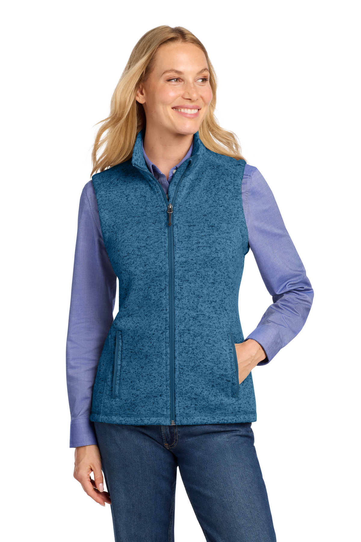 Port Authority ® Women's Sweater Fleece Vest L236 - Image 3