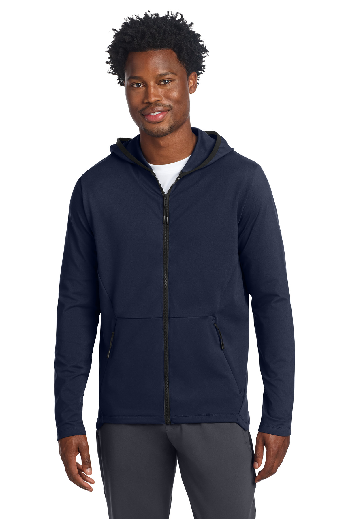 Sport-Tek Sport-Tek Circuit Hooded Full-Zip ST870 in True Navy