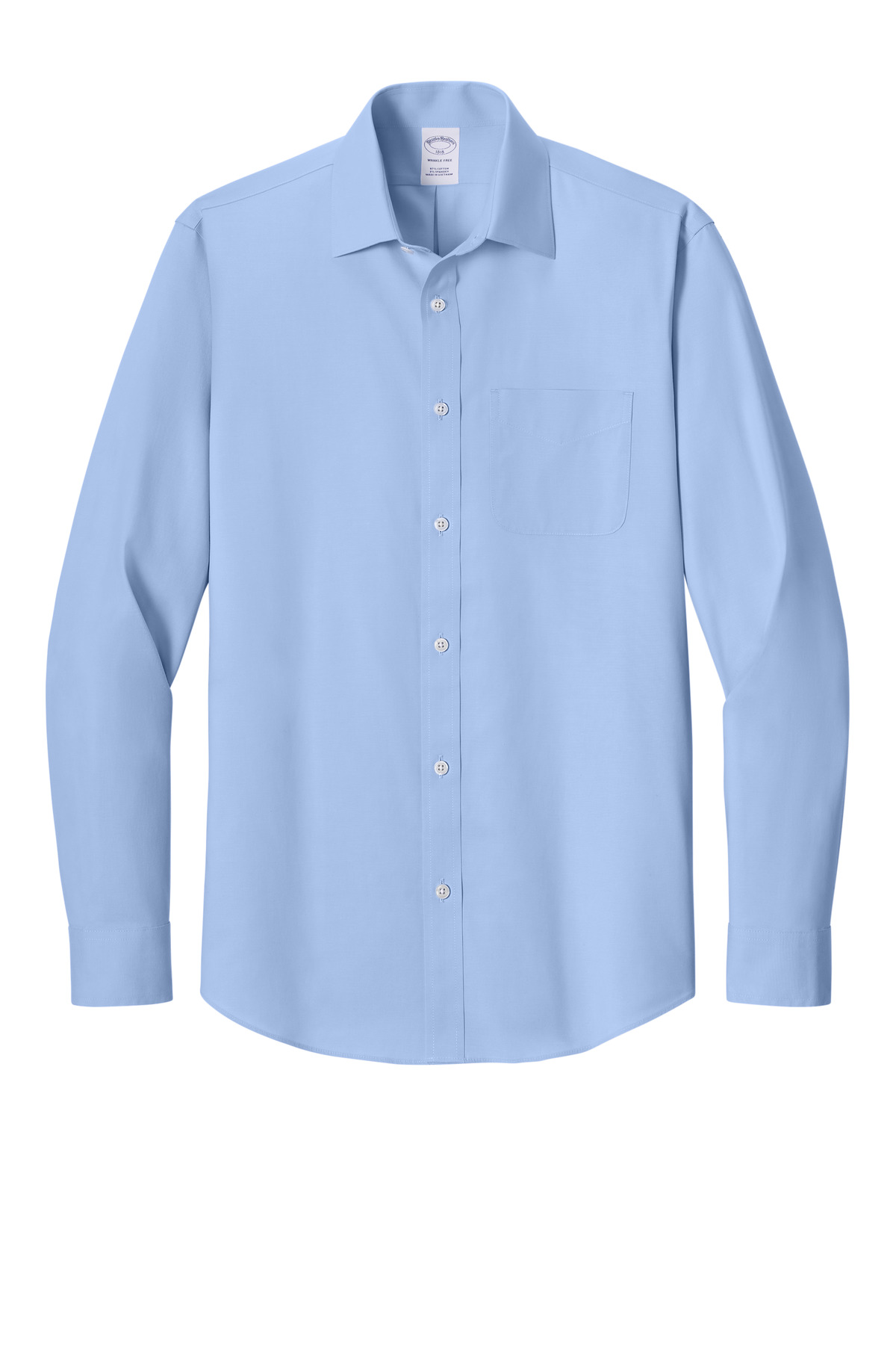 Brooks Brothers Wrinkle-Free Stretch Pinpoint Spread Collar Shirt BB18012