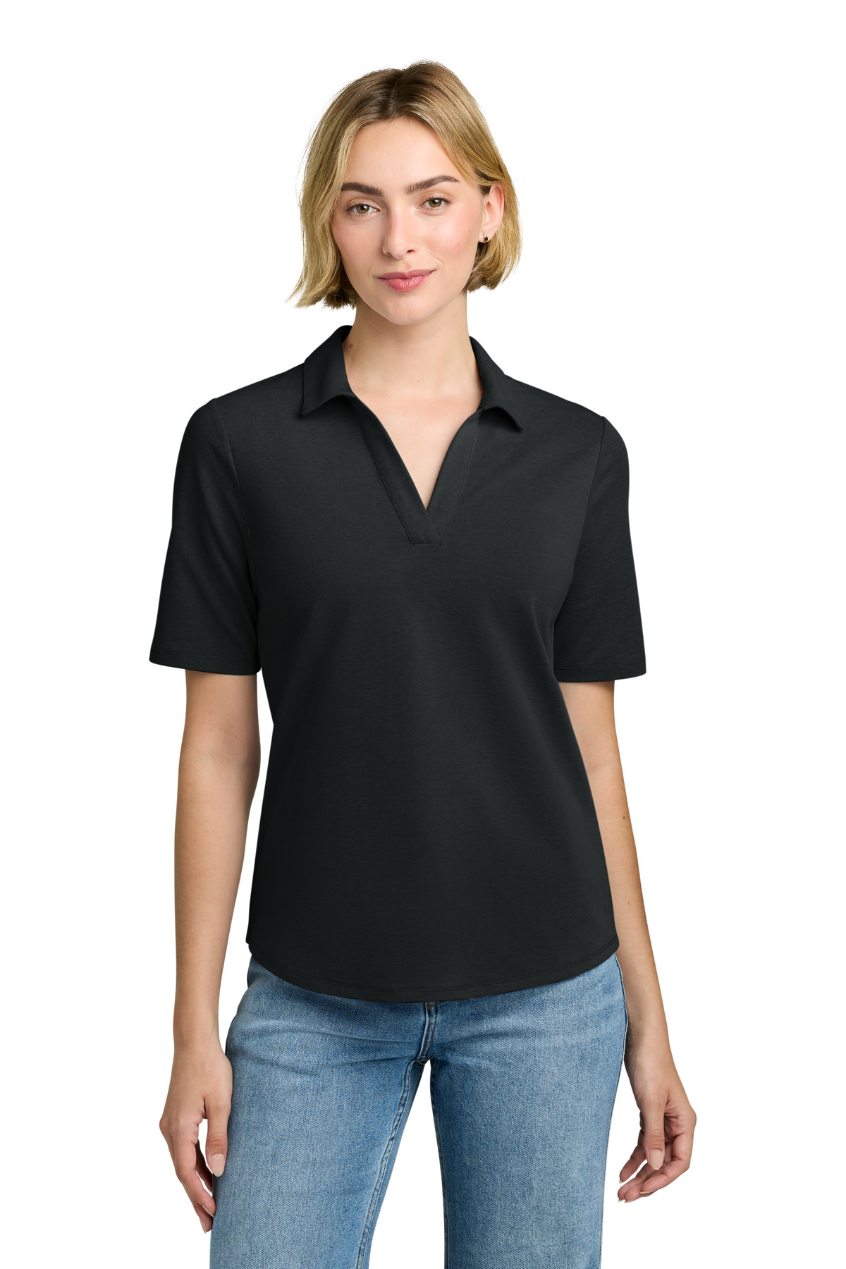 Brooks Brothers Women‘s Pinpoint Pique Polo-Brooks Brothers