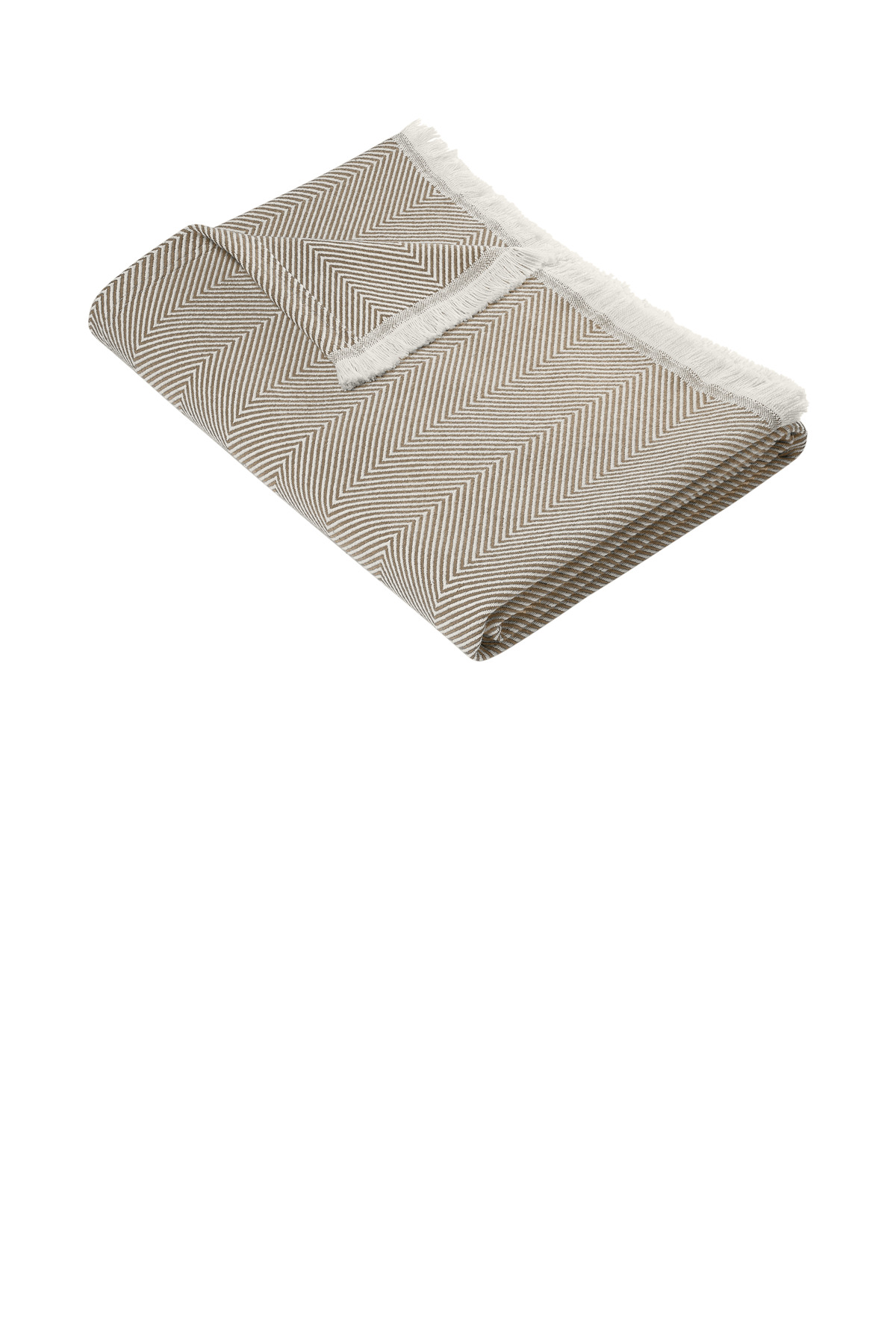Brooks Brothers ® Coastal Throw BB19001 - Ledger Khaki/ Parchment