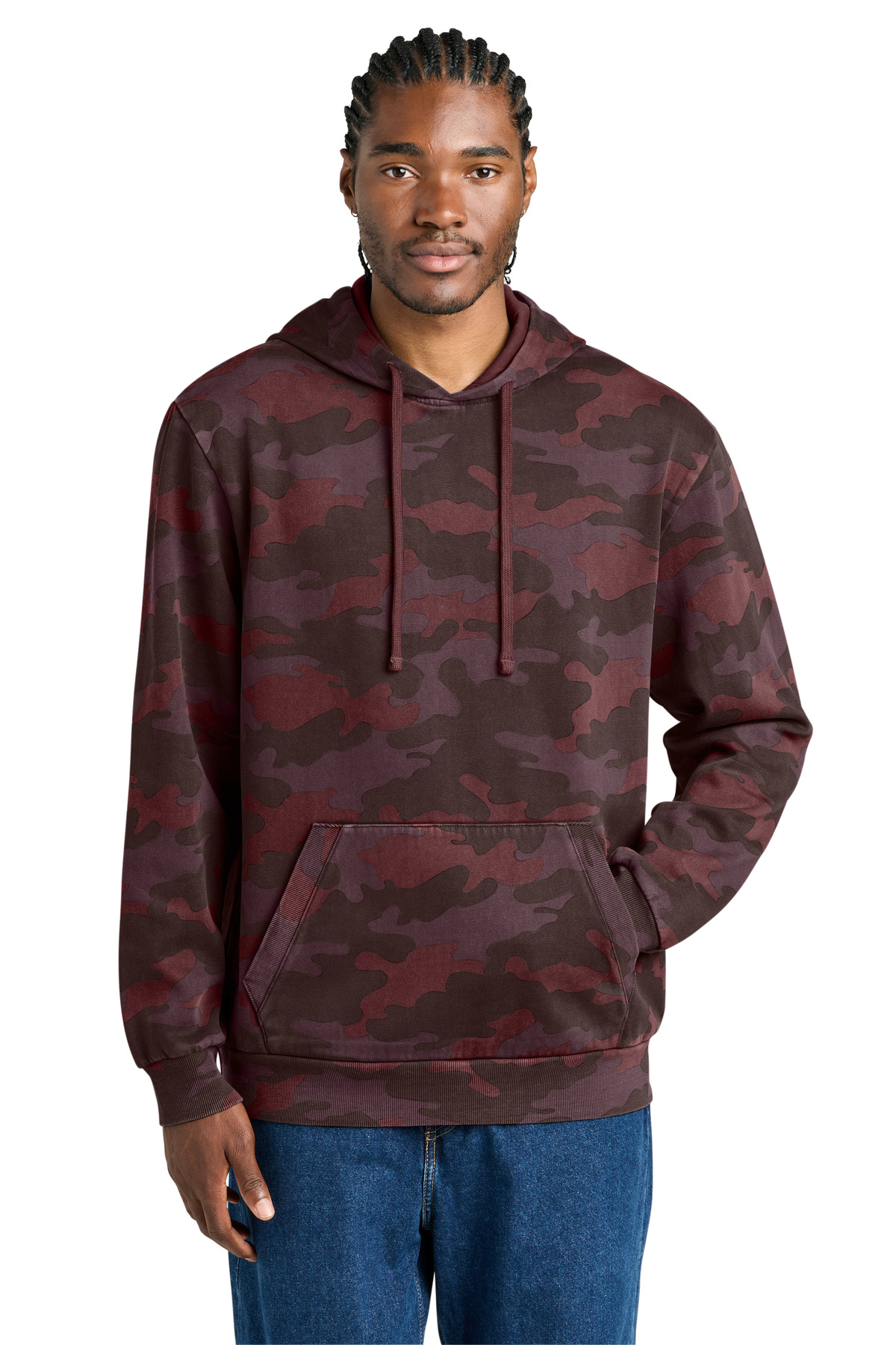 District Wash Camo Fleece Hoodie-District