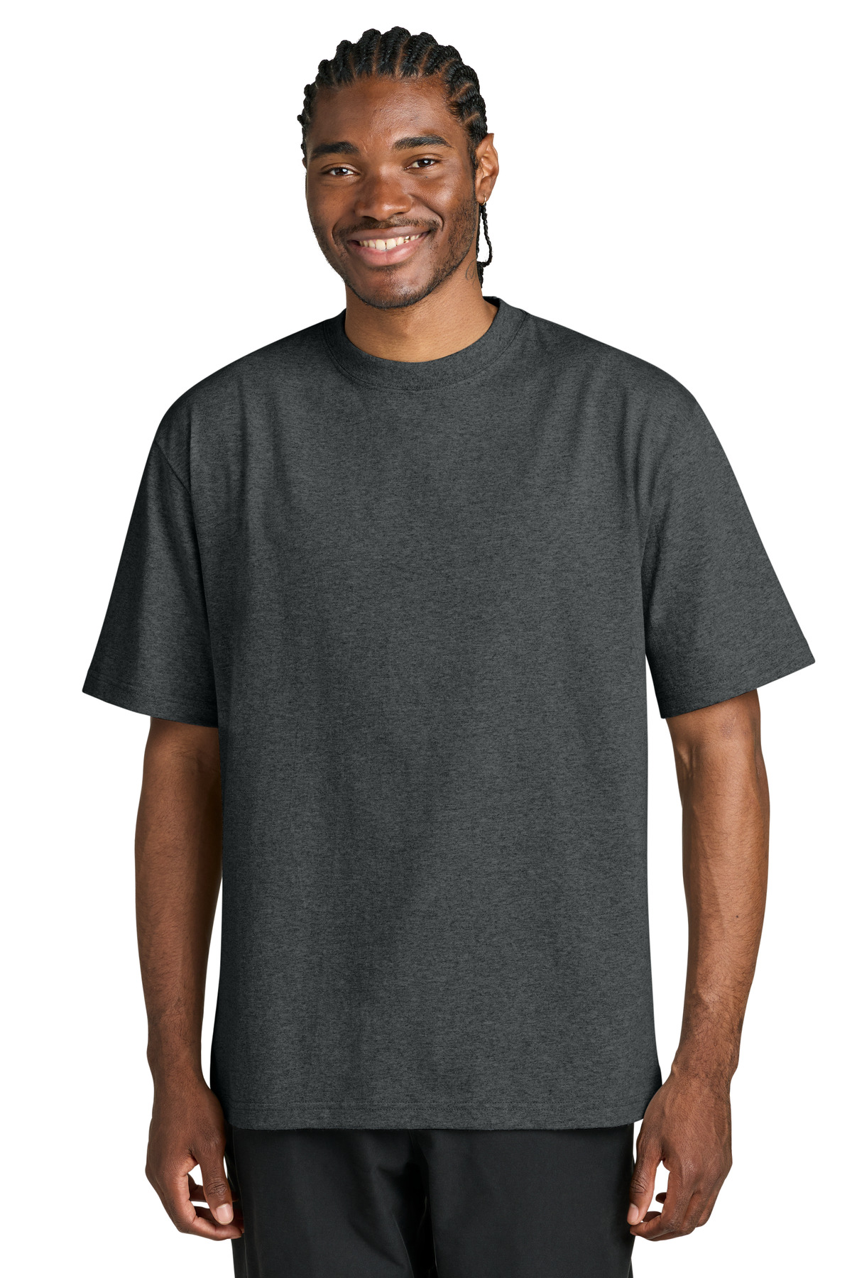 District ® 7-Oz. Gritty Tee DT7075 - Heathered Charcoal