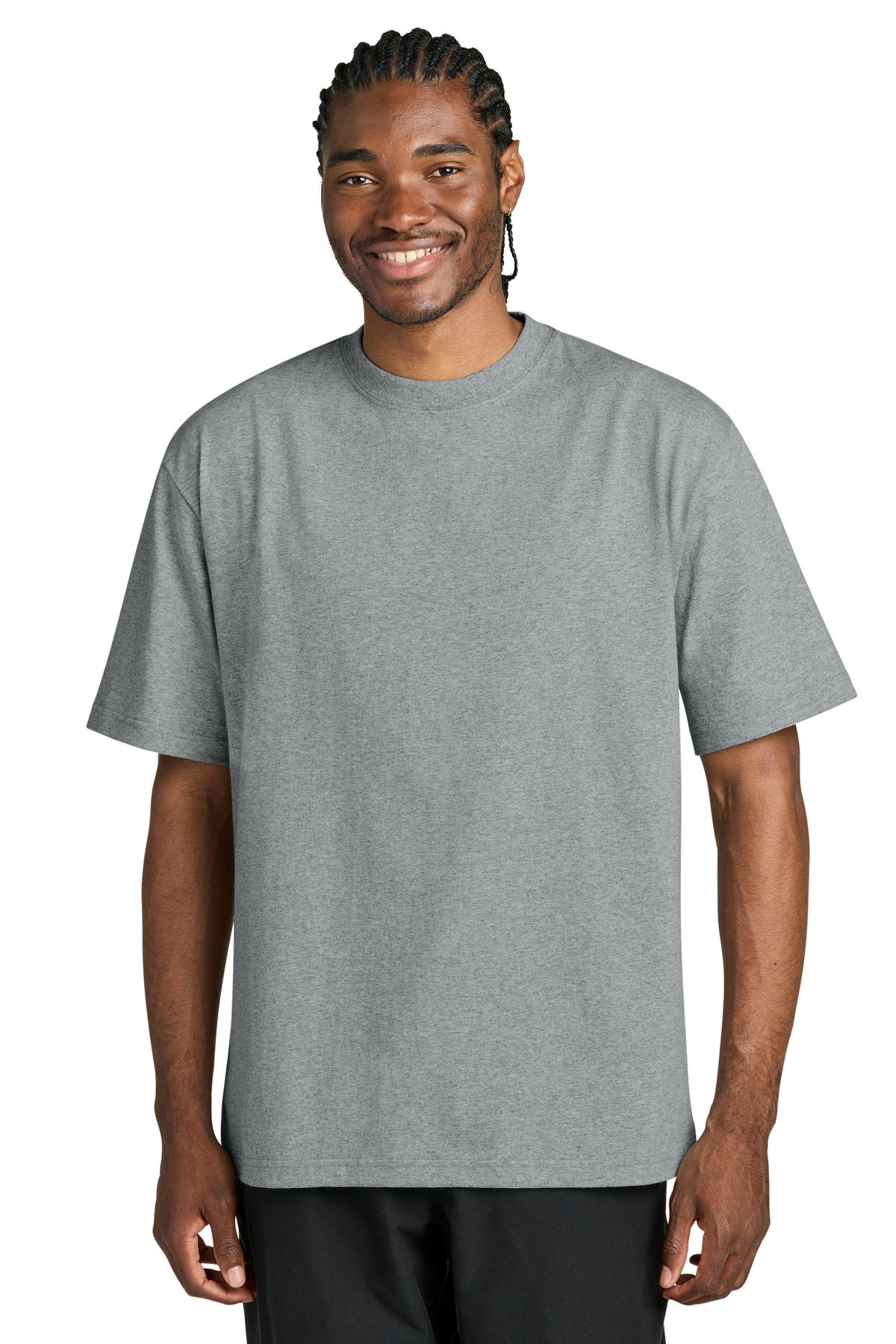 District ® 7-Oz. Gritty Tee DT7075 - Light Heather Grey