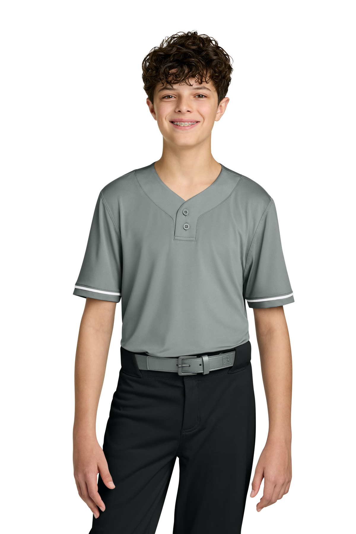 Richardson Youth Select 2-Button Baseball Jersey RY7910 - Grey