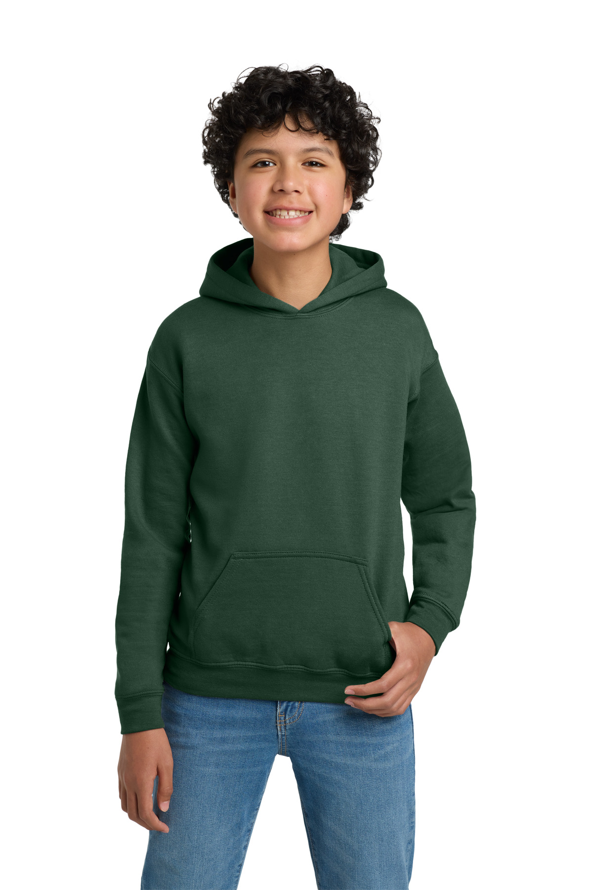 Gildan Gildan - Youth Heavy Blend Hooded Sweatshirt. 18500B in Fan Dark Green