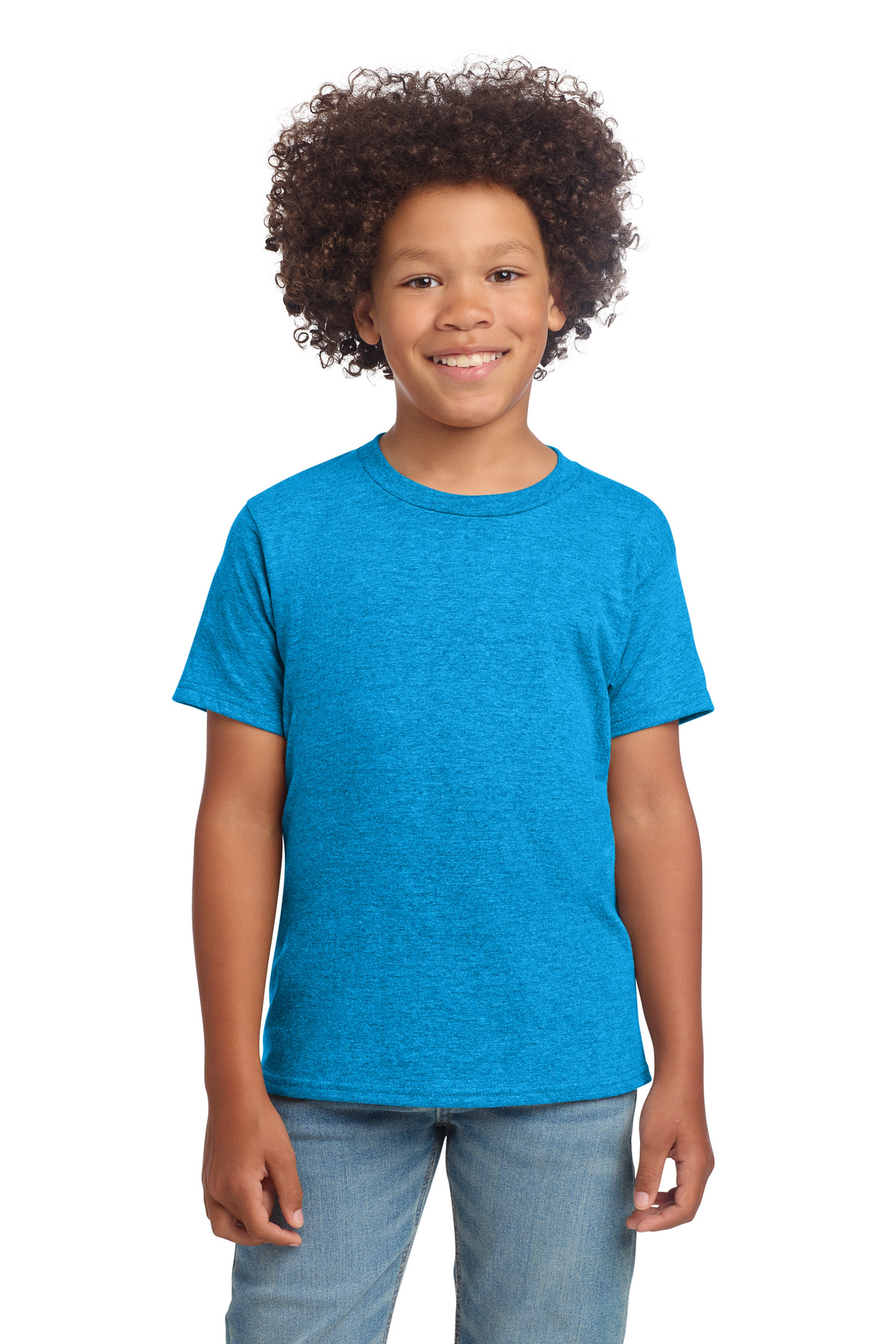 Gildan Youth Softstyle ® T-Shirt 64000B - Heather Sapphire