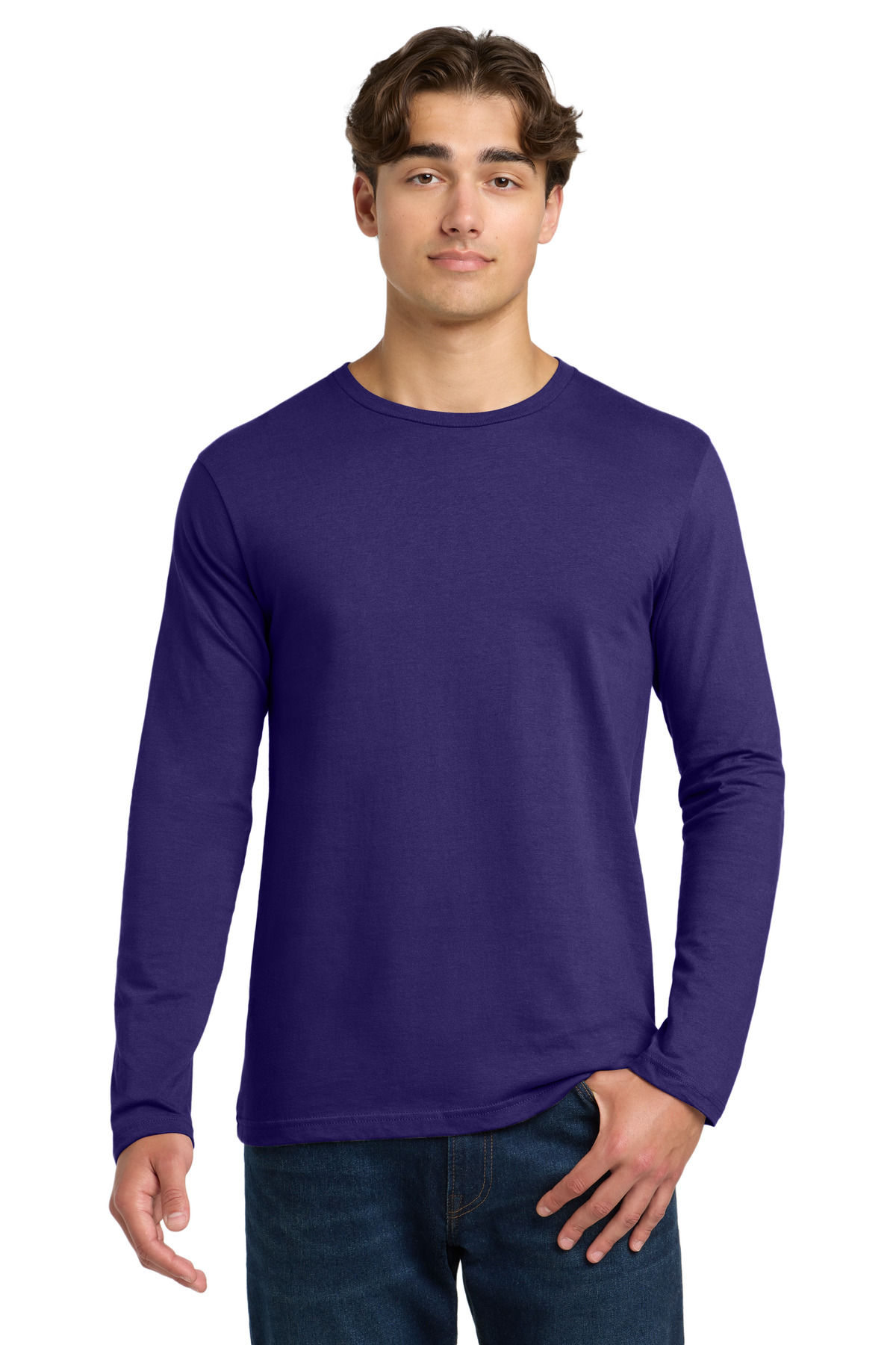 Gildan Gildan Softstyle Long Sleeve T-Shirt. 64400 in Purple