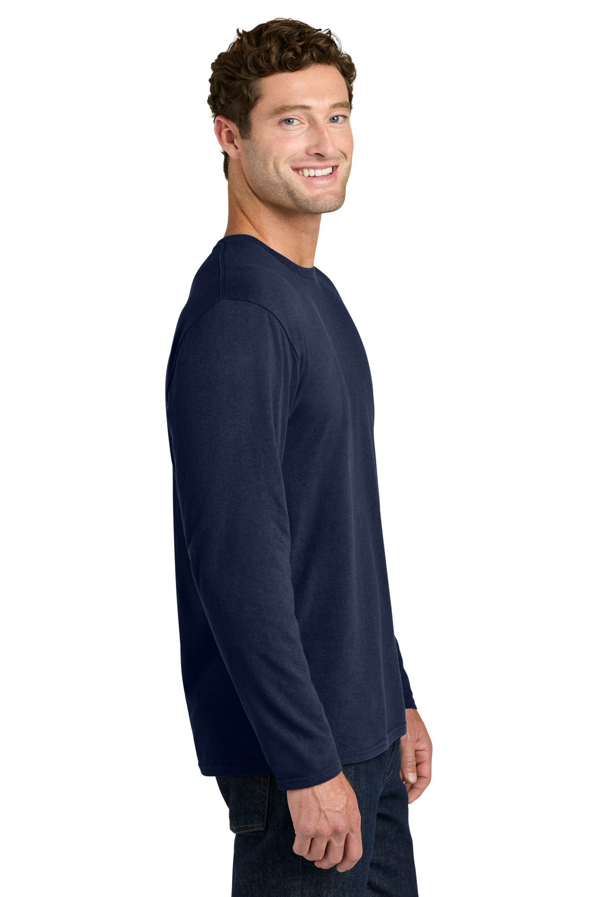 Port & Co Easy Cotton Long Sleeve Tee PC43LS