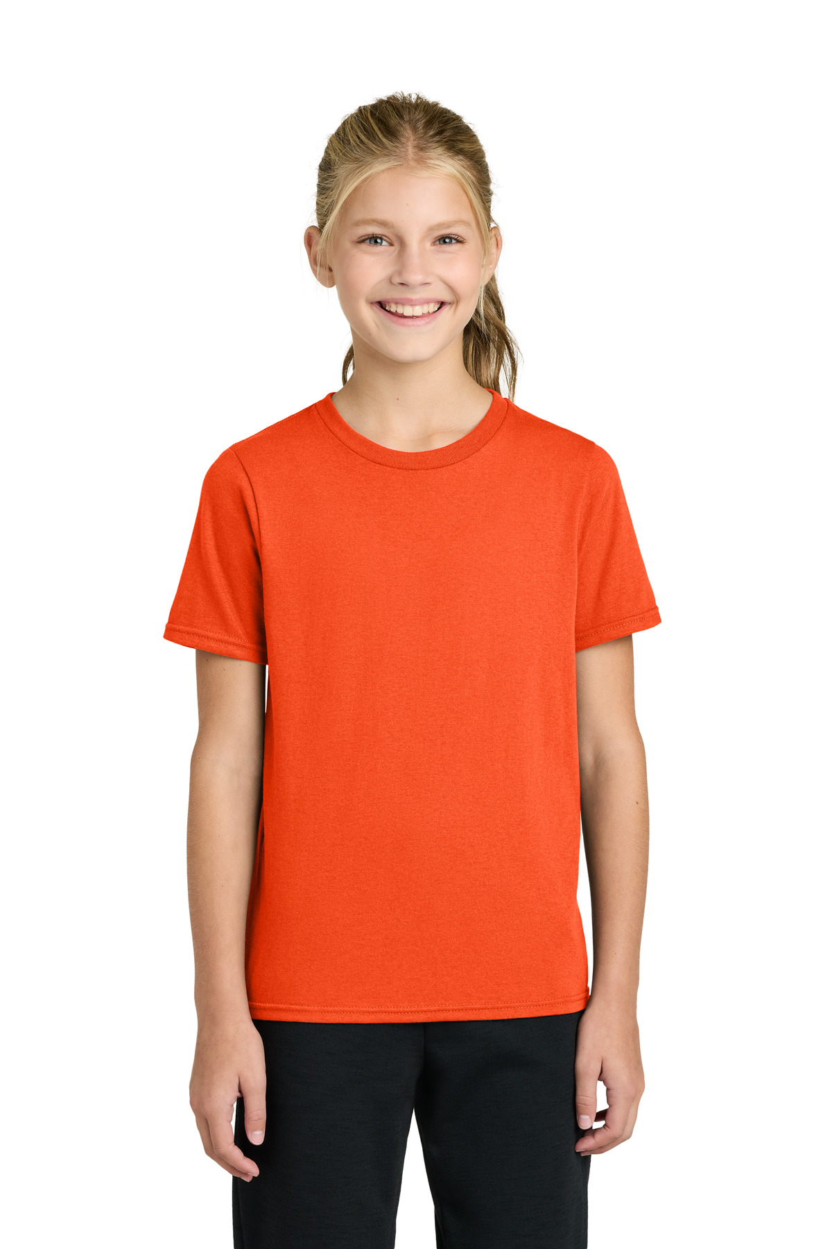 Port & Co Port & Co Youth Easy Cotton Tee PC43Y in Orange