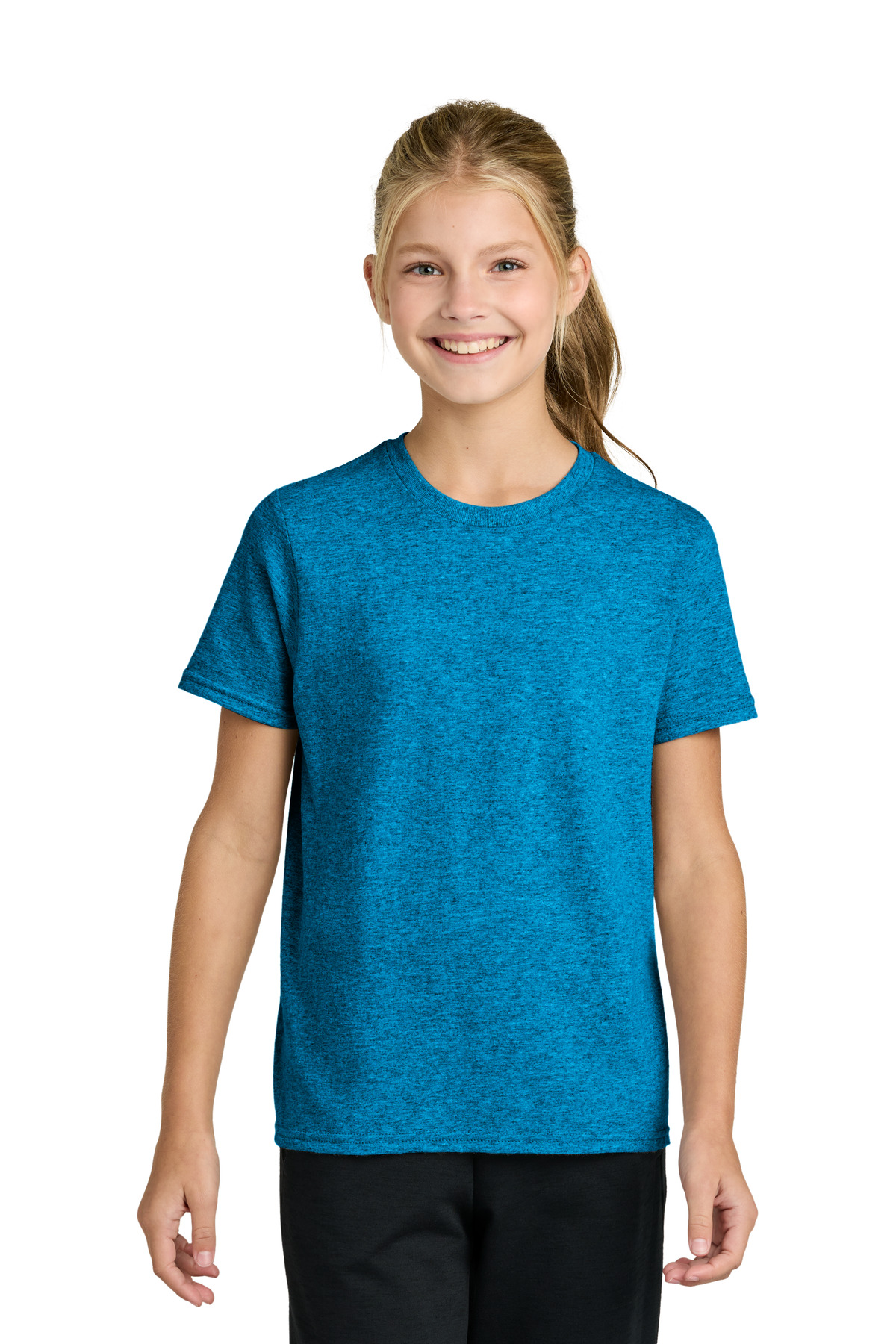 Youth Easy Cotton Tee - Sapphire Heather