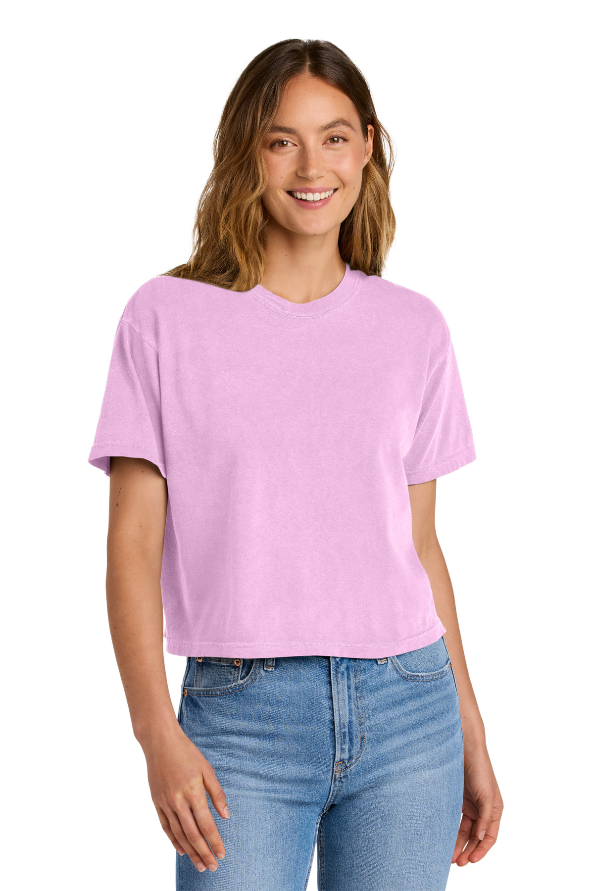 Comfort Colors Comfort Colors Women's Heavyweight Boxy Tee 3023CL in Rose Quartz
