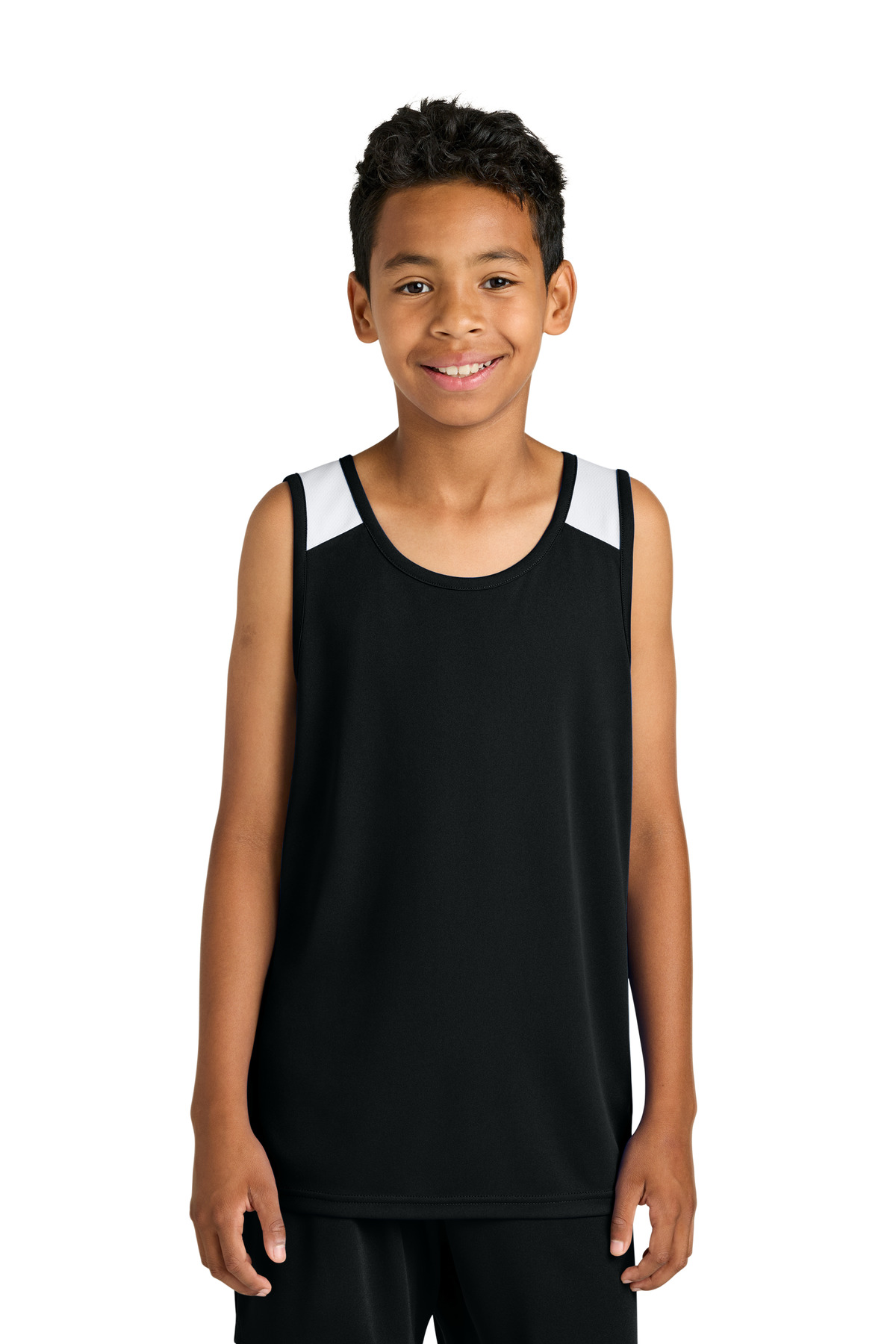 Sport-Tek Youth Club Track Tank-Sport-Tek