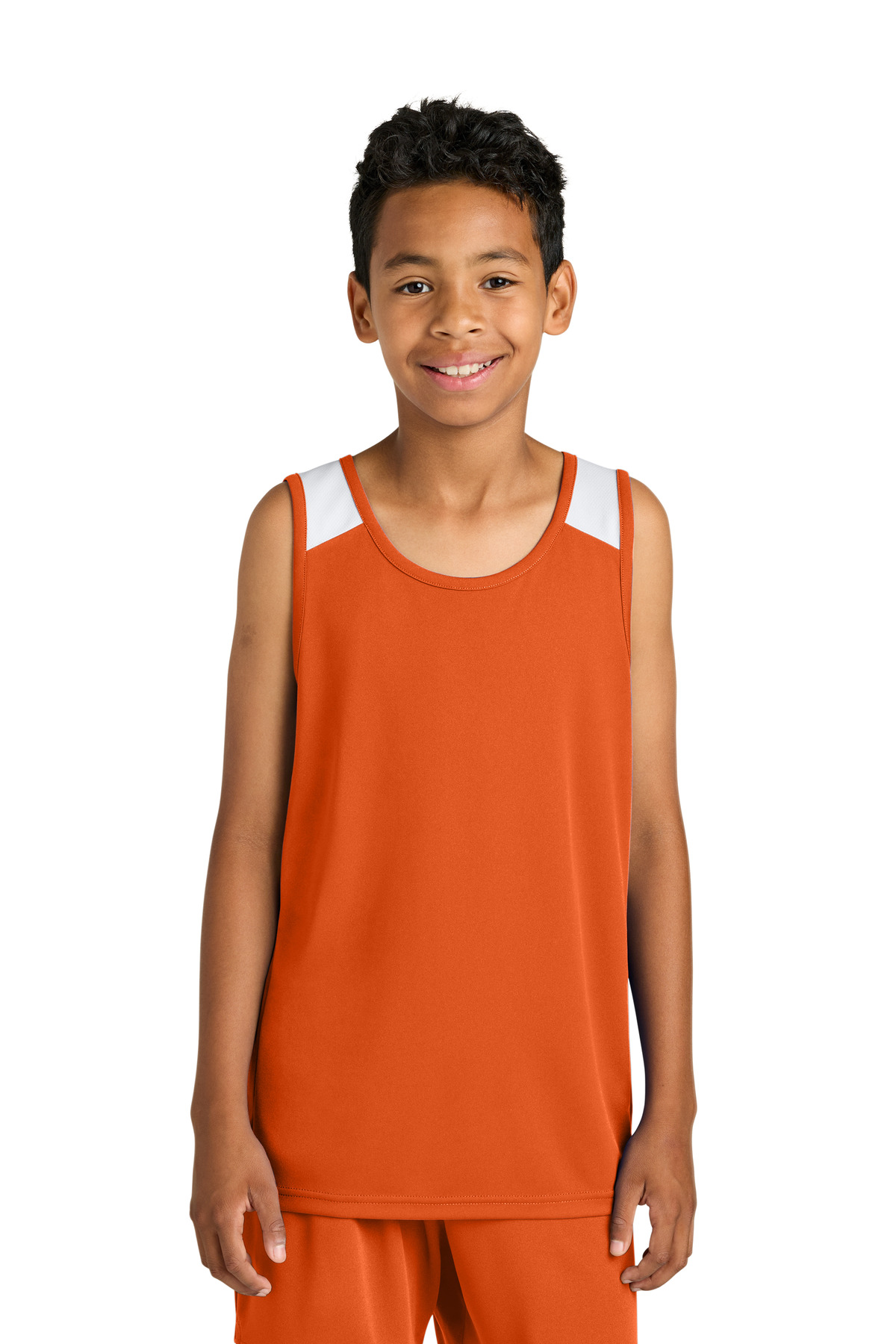 Deep Orange/ White