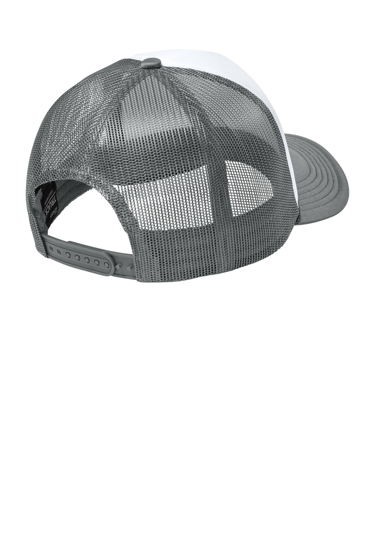 Port Authority Foam Truck'N Cap C993 in White/ Deep Smoke/ Deep Smoke — Back