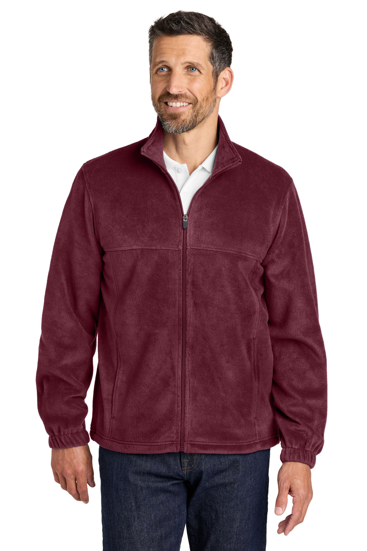 Port Authority ® Plush Fleece Full-Zip Jacket F190 - Image 2