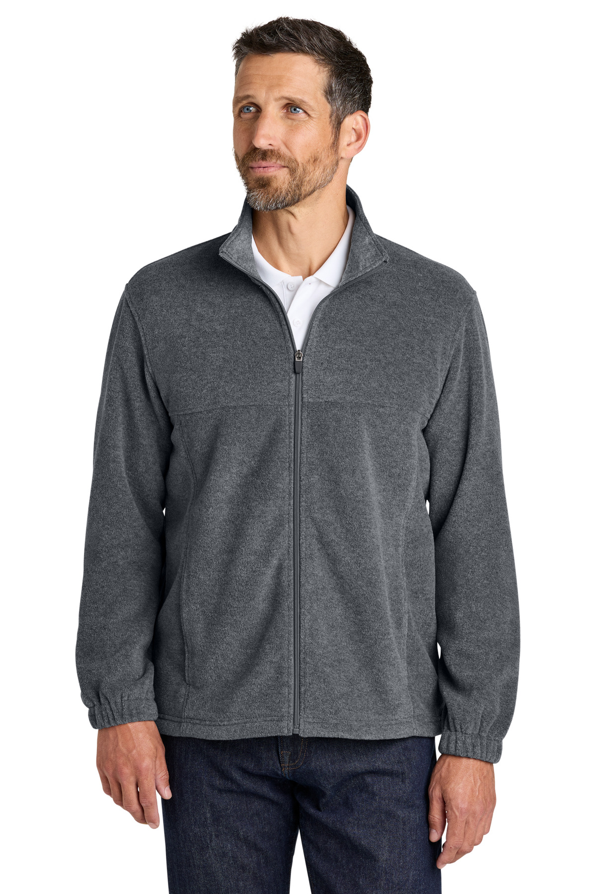 Port Authority ® Plush Fleece Full-Zip Jacket F190 - Image 3