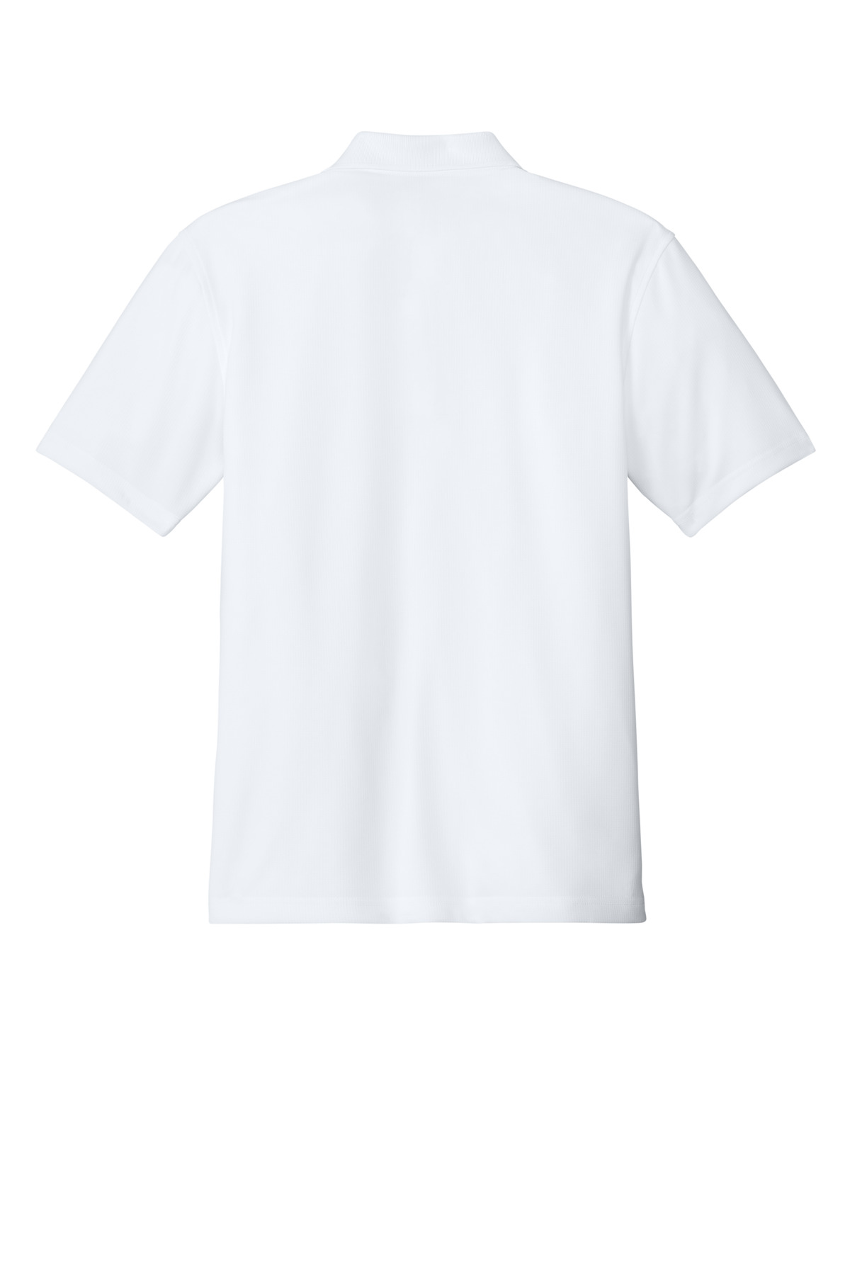 Port Authority Dry Zone Stain-Release Grid Polo K845 in White — Back