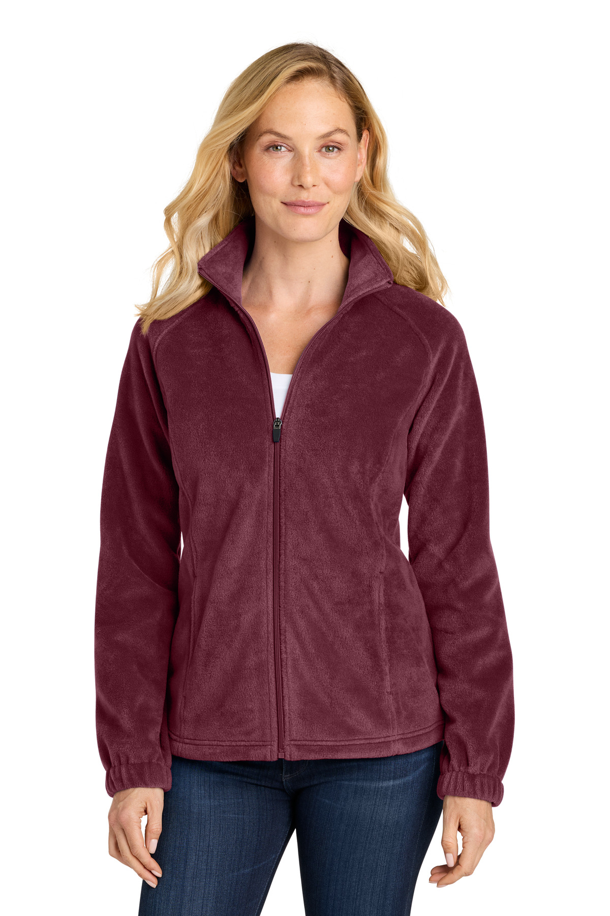 Port Authority ® Women's Plush Fleece Full-Zip Jacket L190 - Image 2