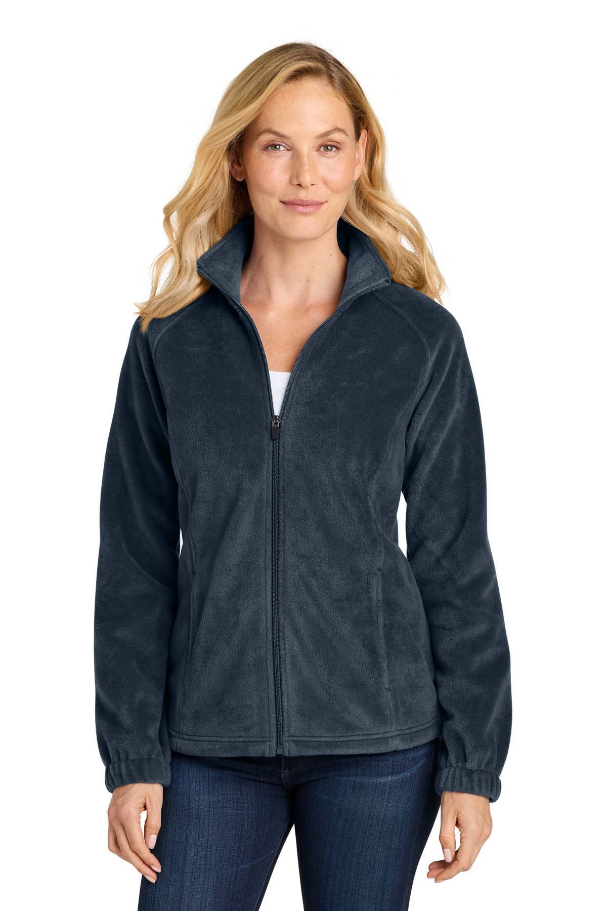Port Authority Port Authority Women's Plush Fleece Full-Zip Jacket L190 in Night Navy