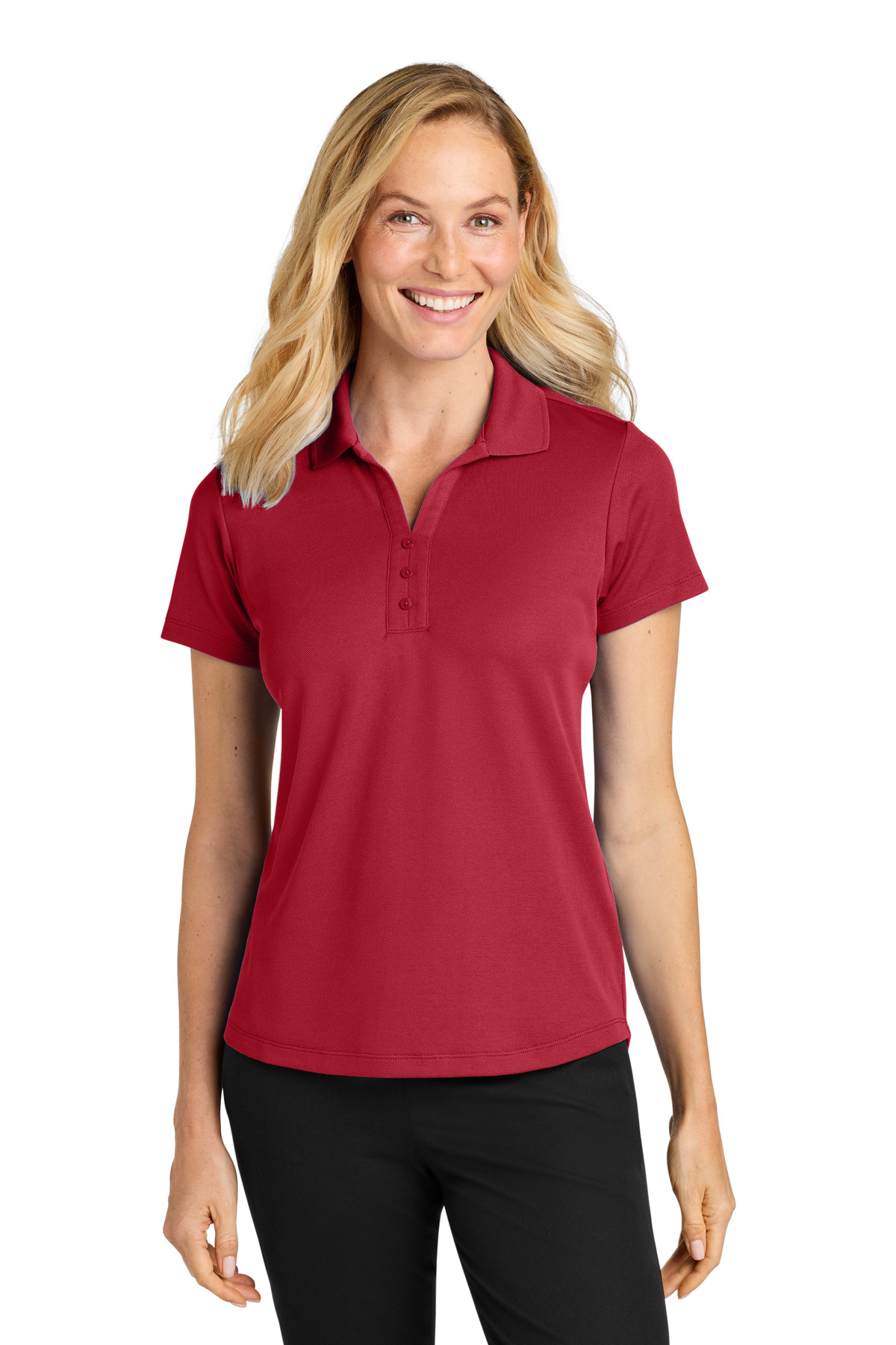 Port Authority ® Women's Plaited Pique Polo LK620 - Image 2
