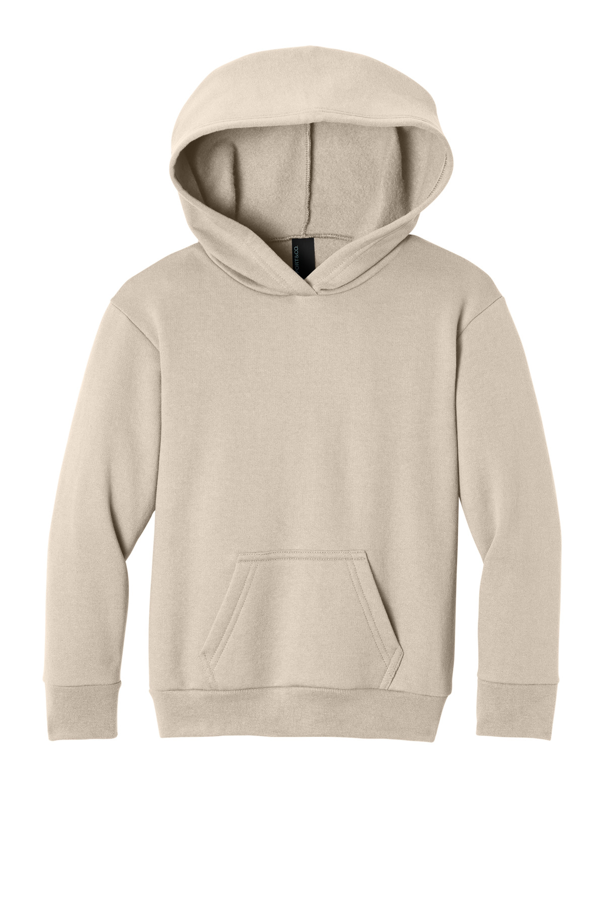 Port & Co Port & Co Youth Easy Fleece Pullover Hooded Sweatshirt PC68YH in Light Sand