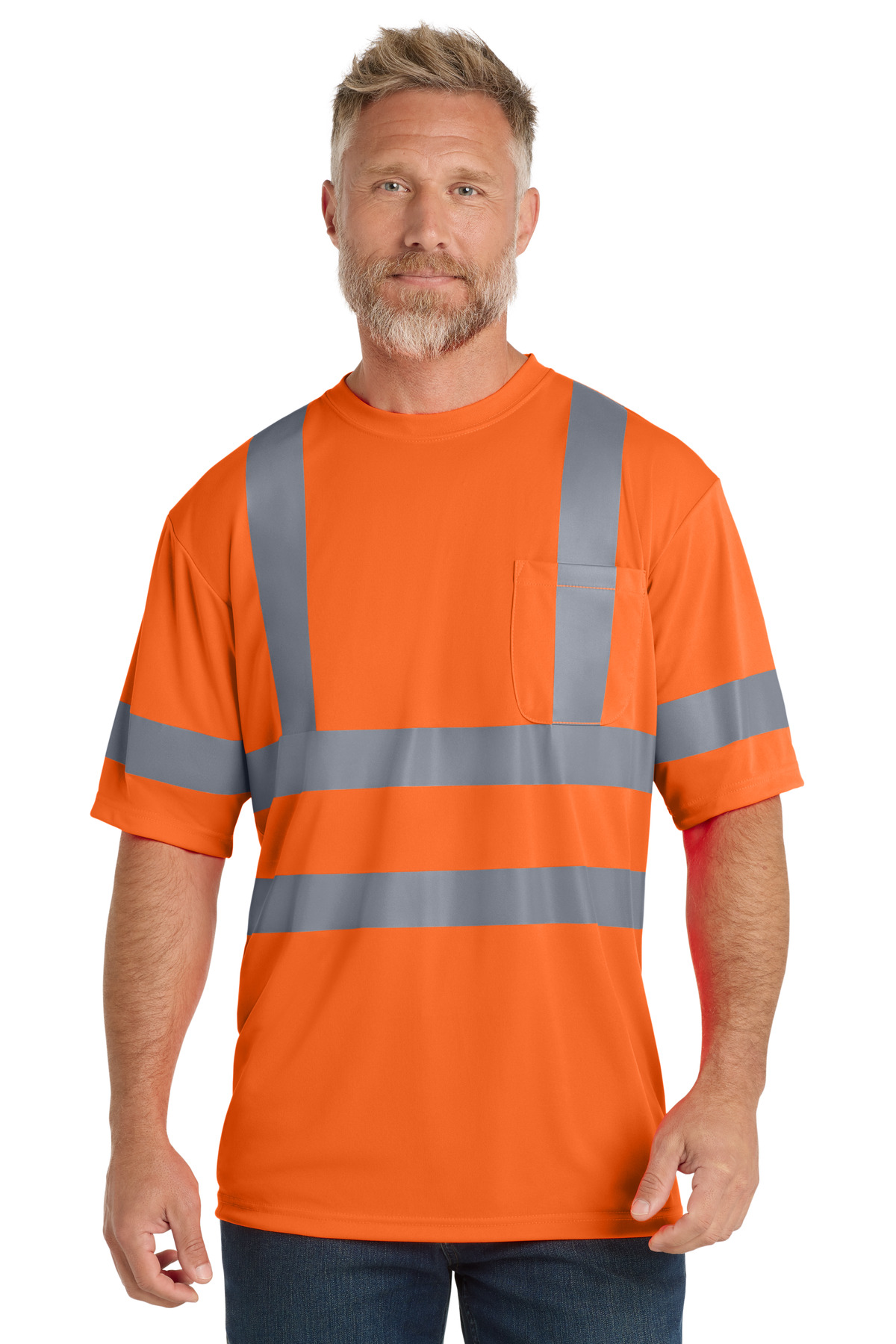CornerStone - ANSI 107 Class 3 Short Sleeve Snag-Resistant Reflective T-Shirt-CornerStone