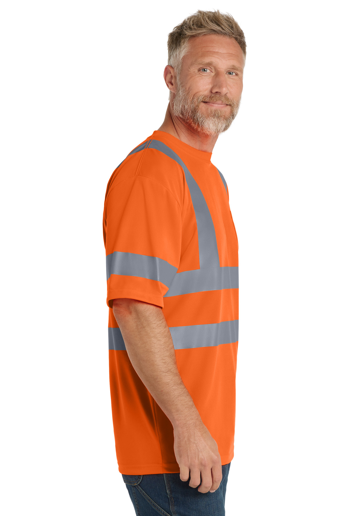 CornerStone - ANSI 107 Class 3 Short Sleeve Snag-Resistant Reflective T-Shirt. CS408