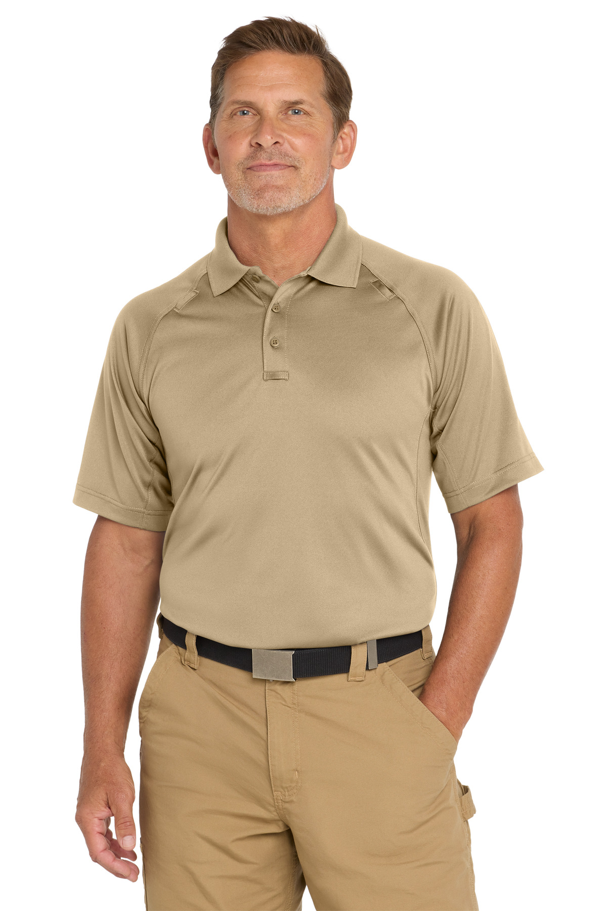 CornerStone CornerStone - Select Snag-Proof Tactical Polo. CS410 in Tan