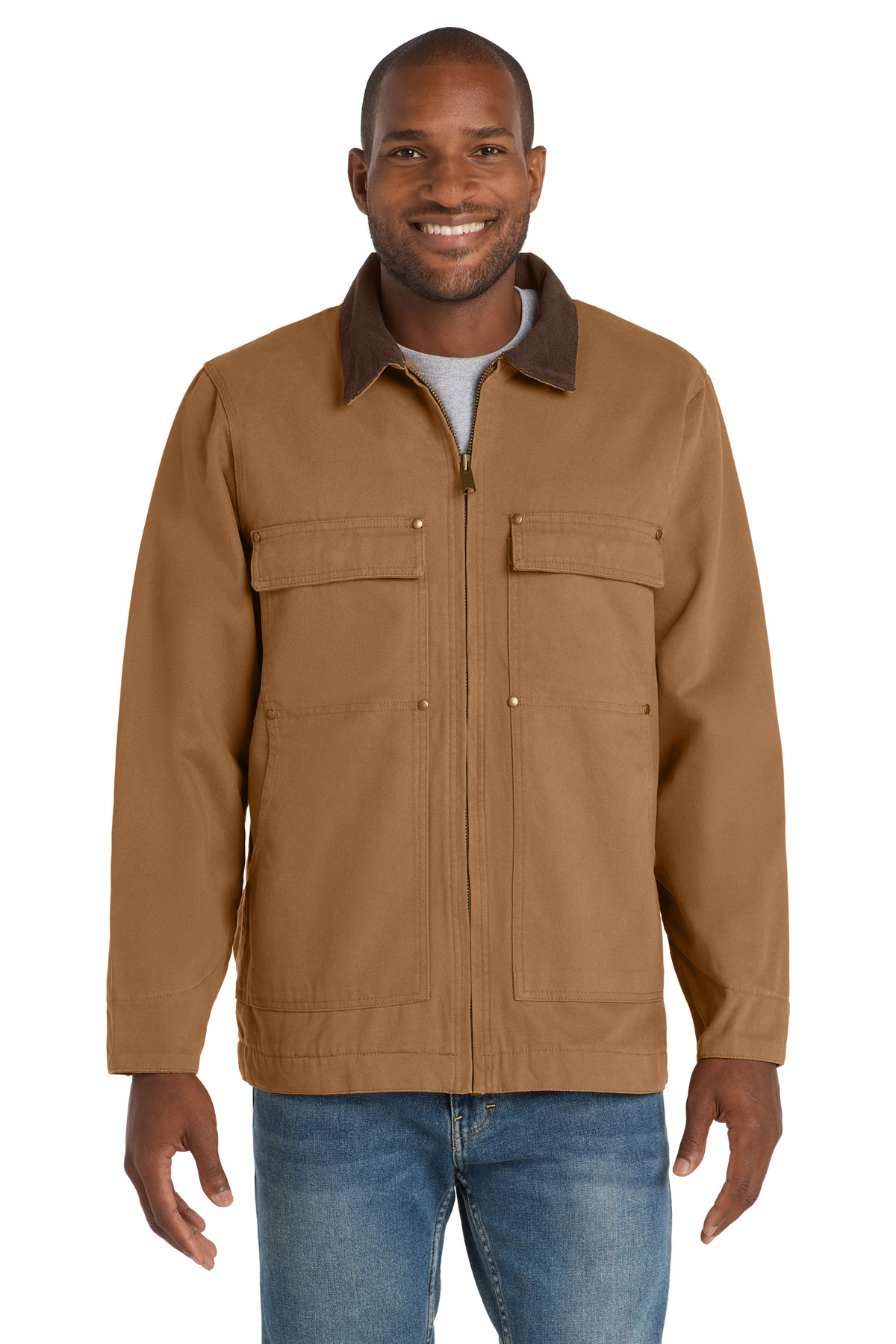 DISCONTINUED  CornerStone ®  Washed Duck Cloth Chore Coat. CSJ50