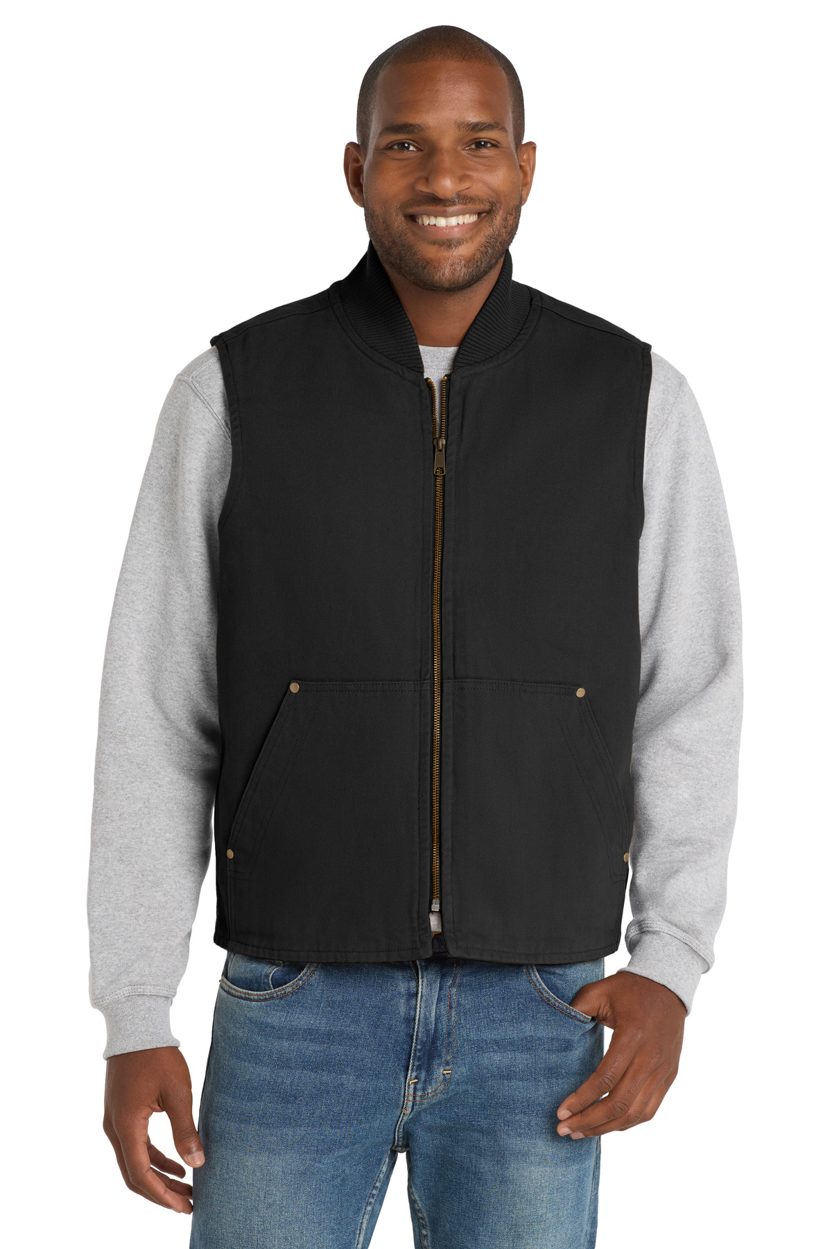 CornerStone Washed Duck Cloth Vest-CornerStone