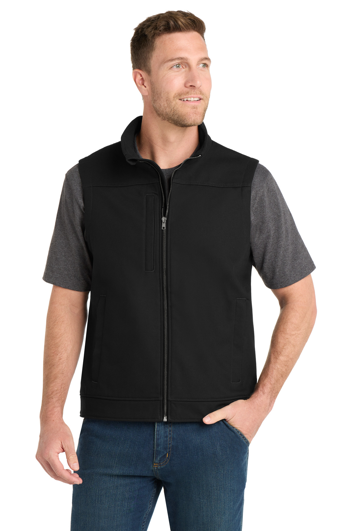 CornerStone Duck Bonded Soft Shell Vest-CornerStone