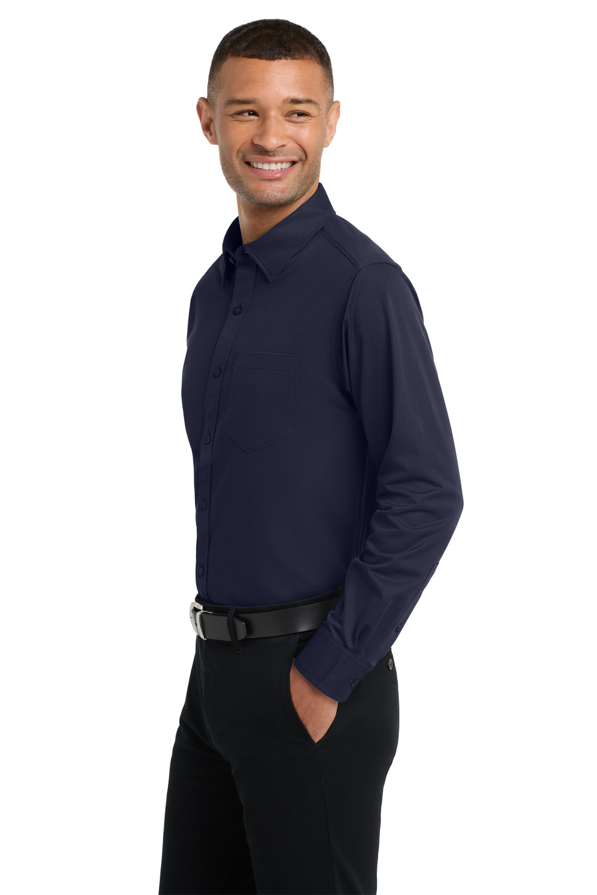 Port Authority Dimension Knit Dress Shirt. K570