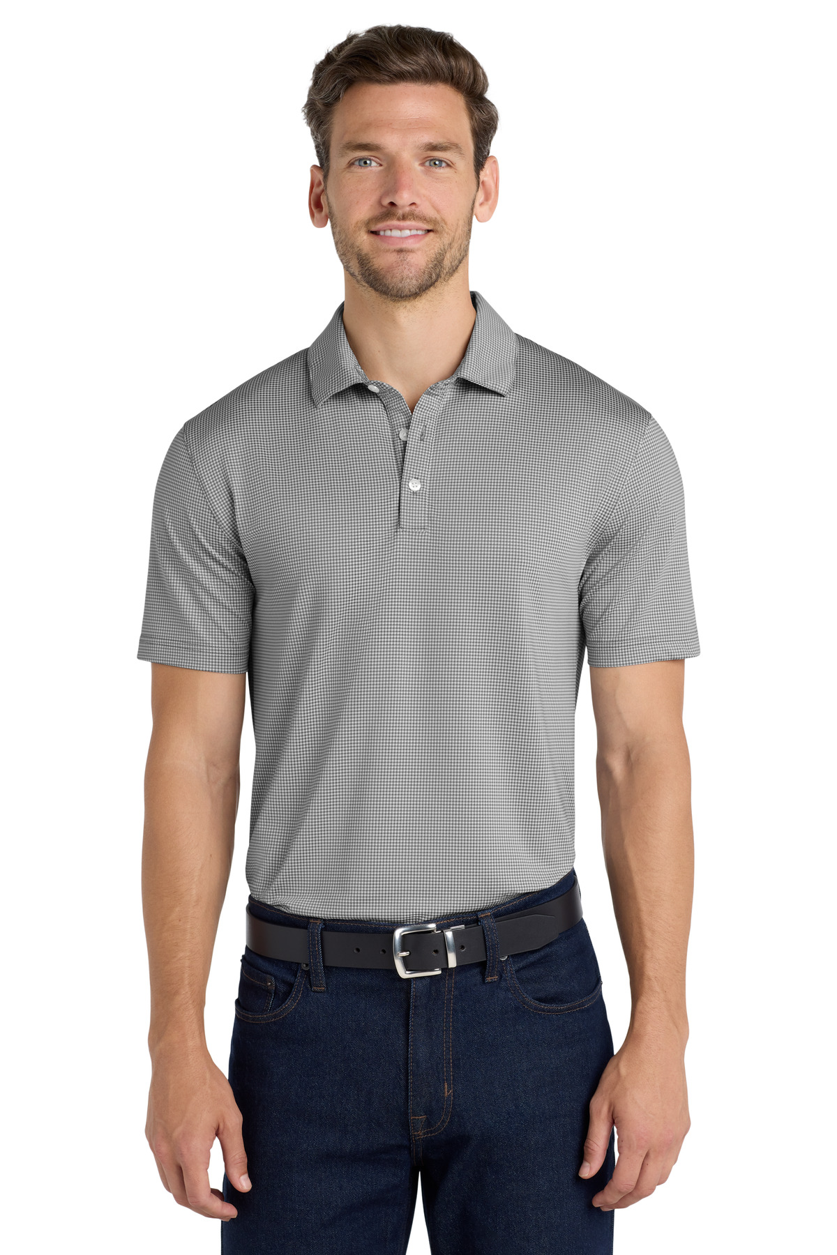  DISCONTINUED  Port Authority  ┬«  Gingham Polo K646